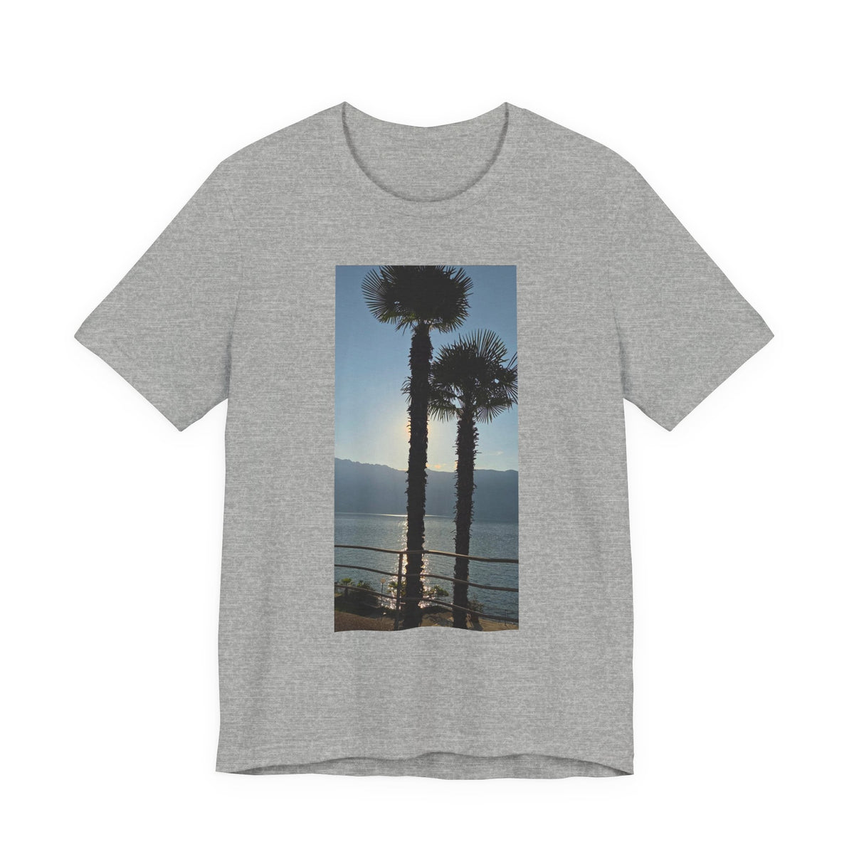 Palm Trees Sunset T‑Shirt — Coastal Photo Tee