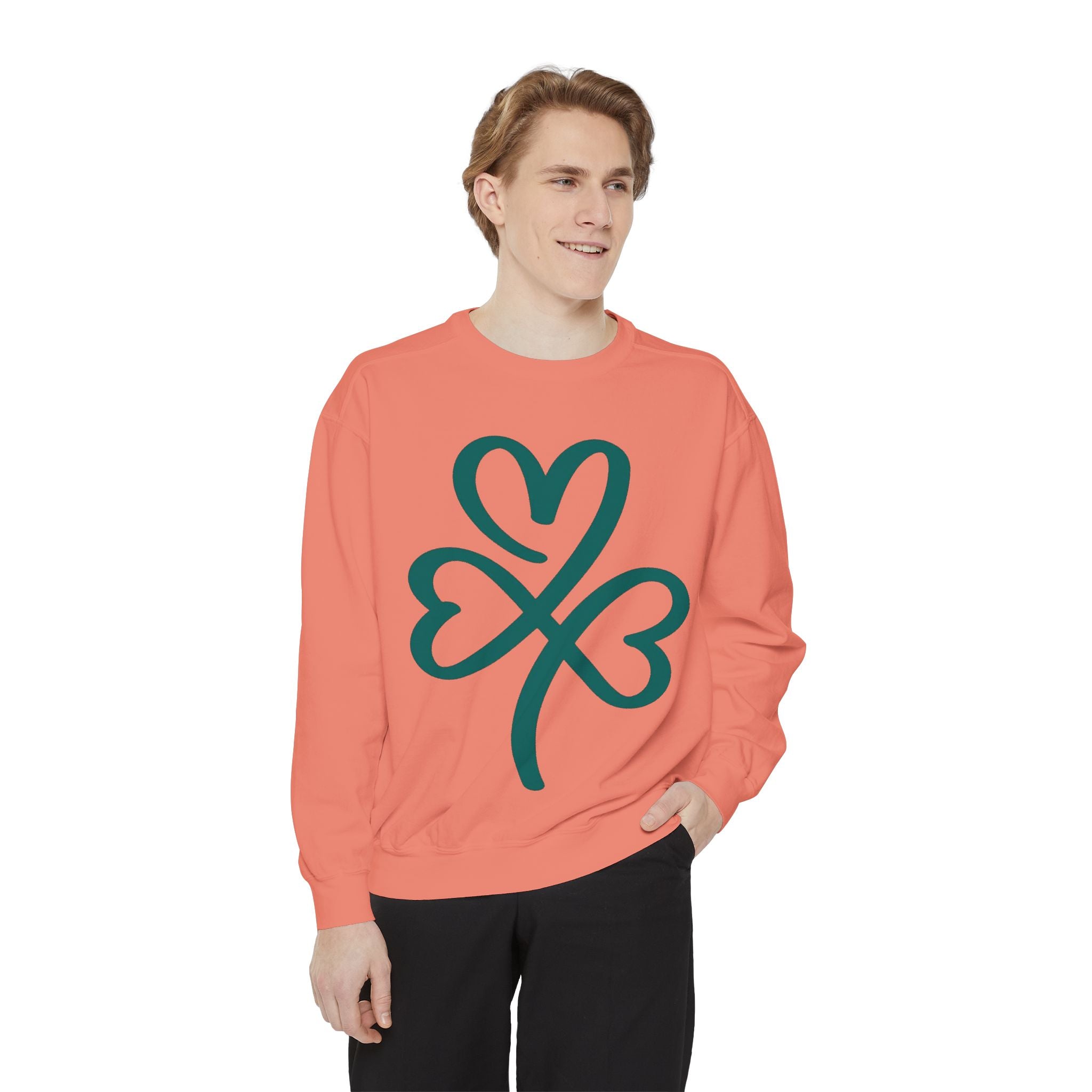 Heart Clover Cotton Sweatshirt