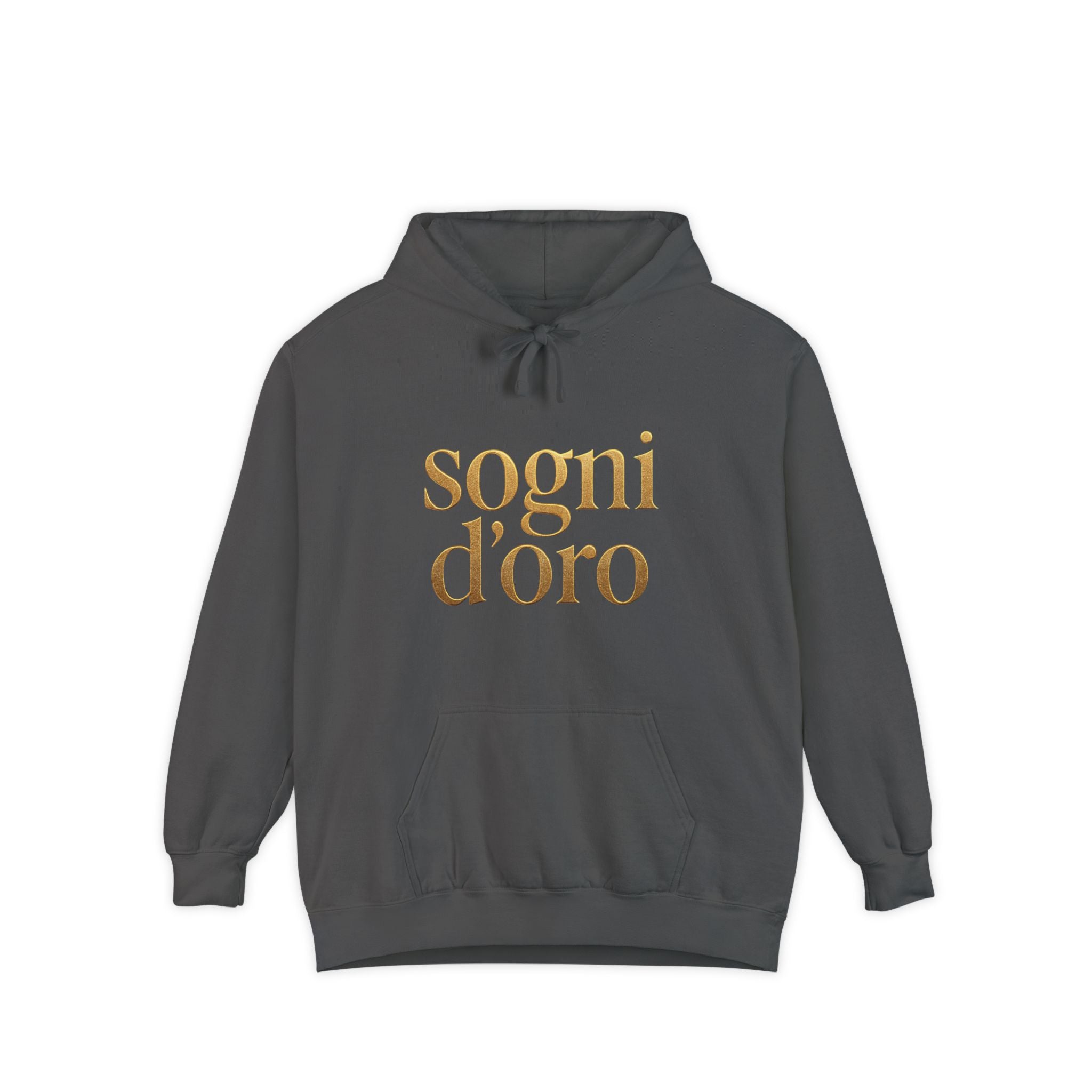 Heavyweight Gold-Print Hoodie