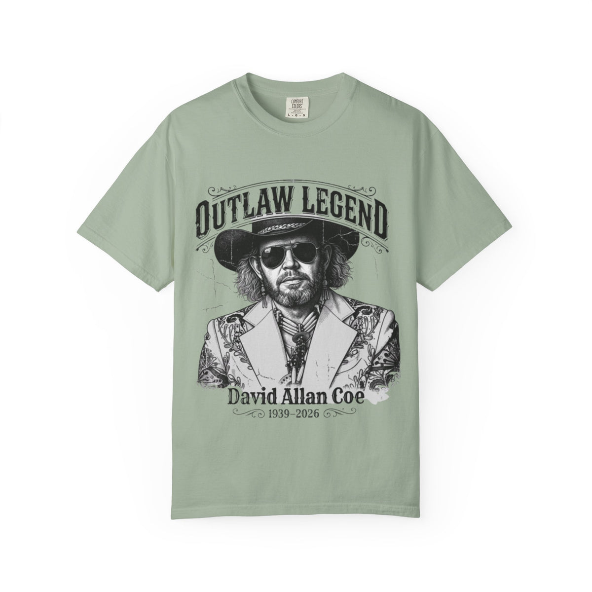 Outlaw Legend Tribute T-Shirt — David Allan Coe Memorial Graphic Tee