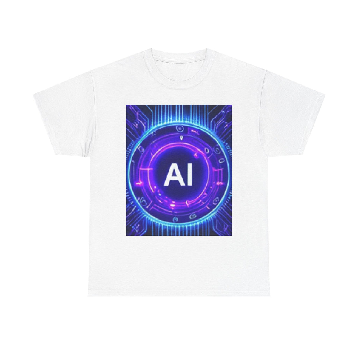 AI Circuit Tee — Futuristic Tech Graphic T-Shirt