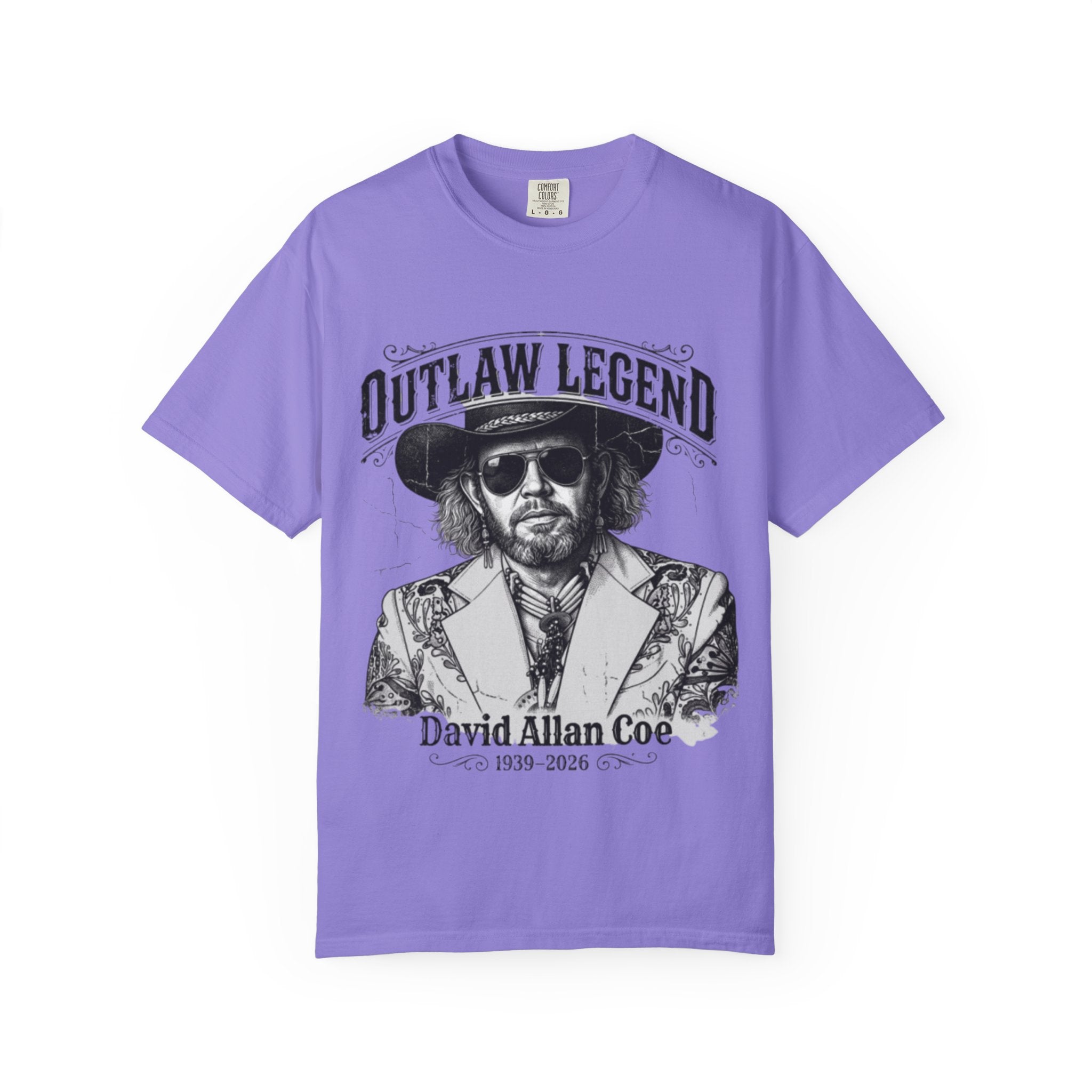 Outlaw Legend Tribute T-Shirt — David Allan Coe Memorial Graphic Tee