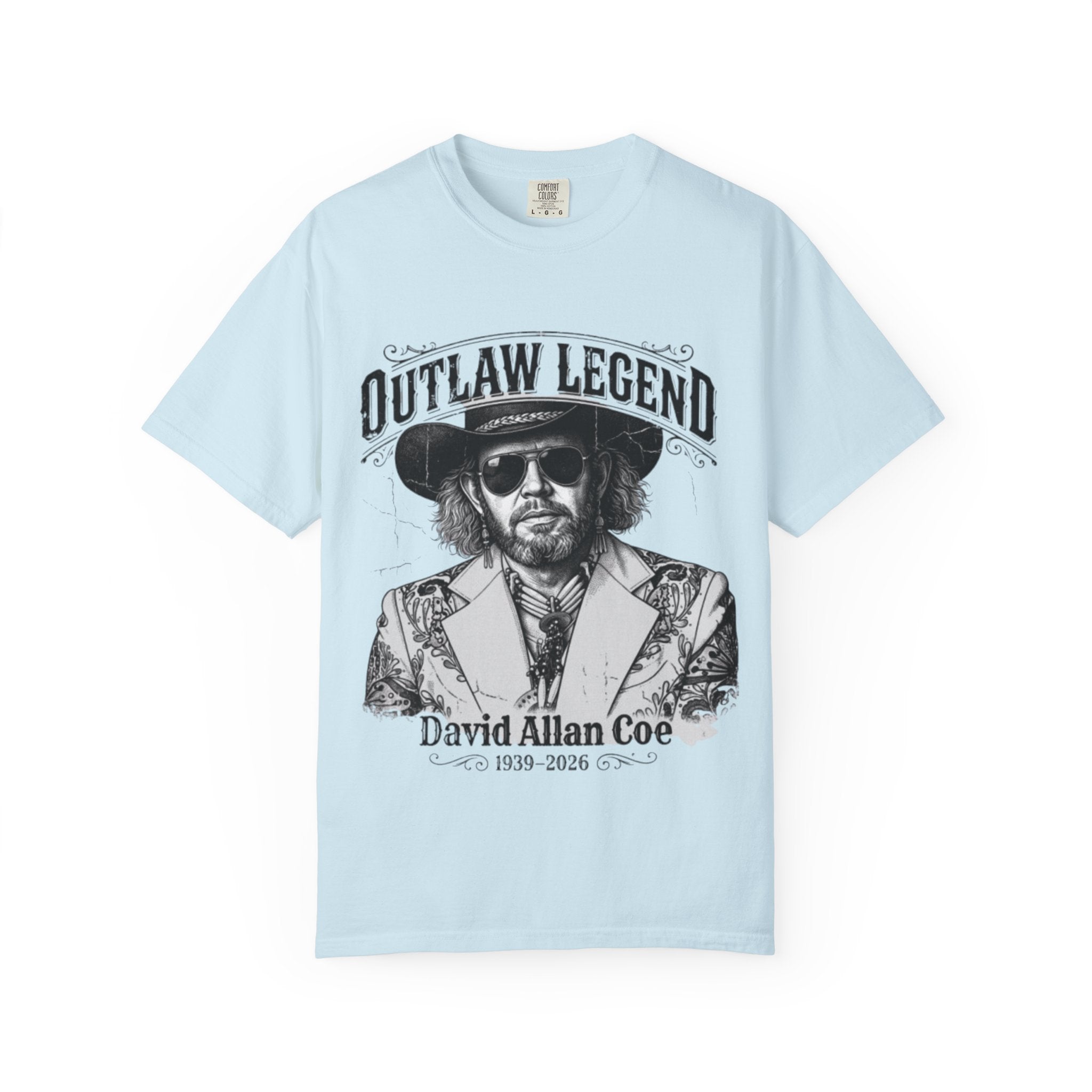 Outlaw Legend Tribute T-Shirt — David Allan Coe Memorial Graphic Tee