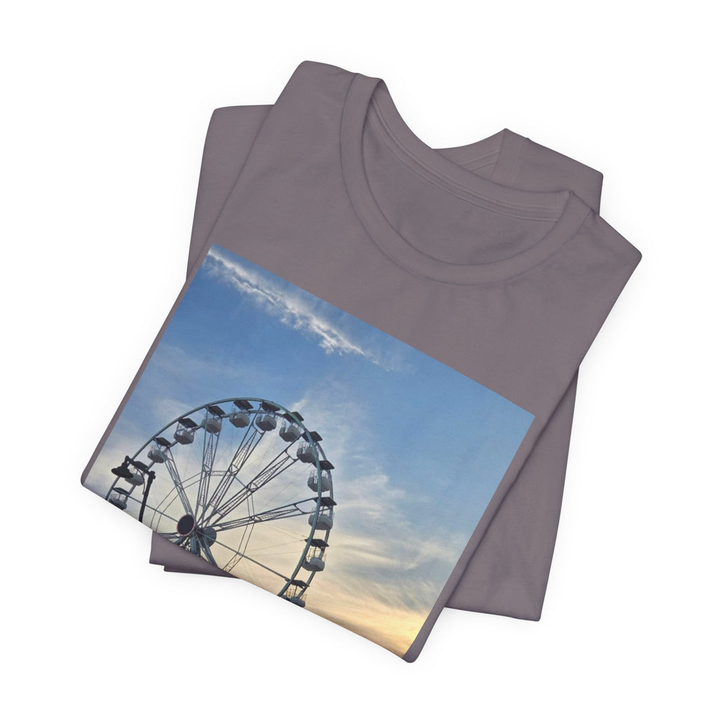 Ferris Wheel Sunset T-Shirt — Carnival Photo Tee