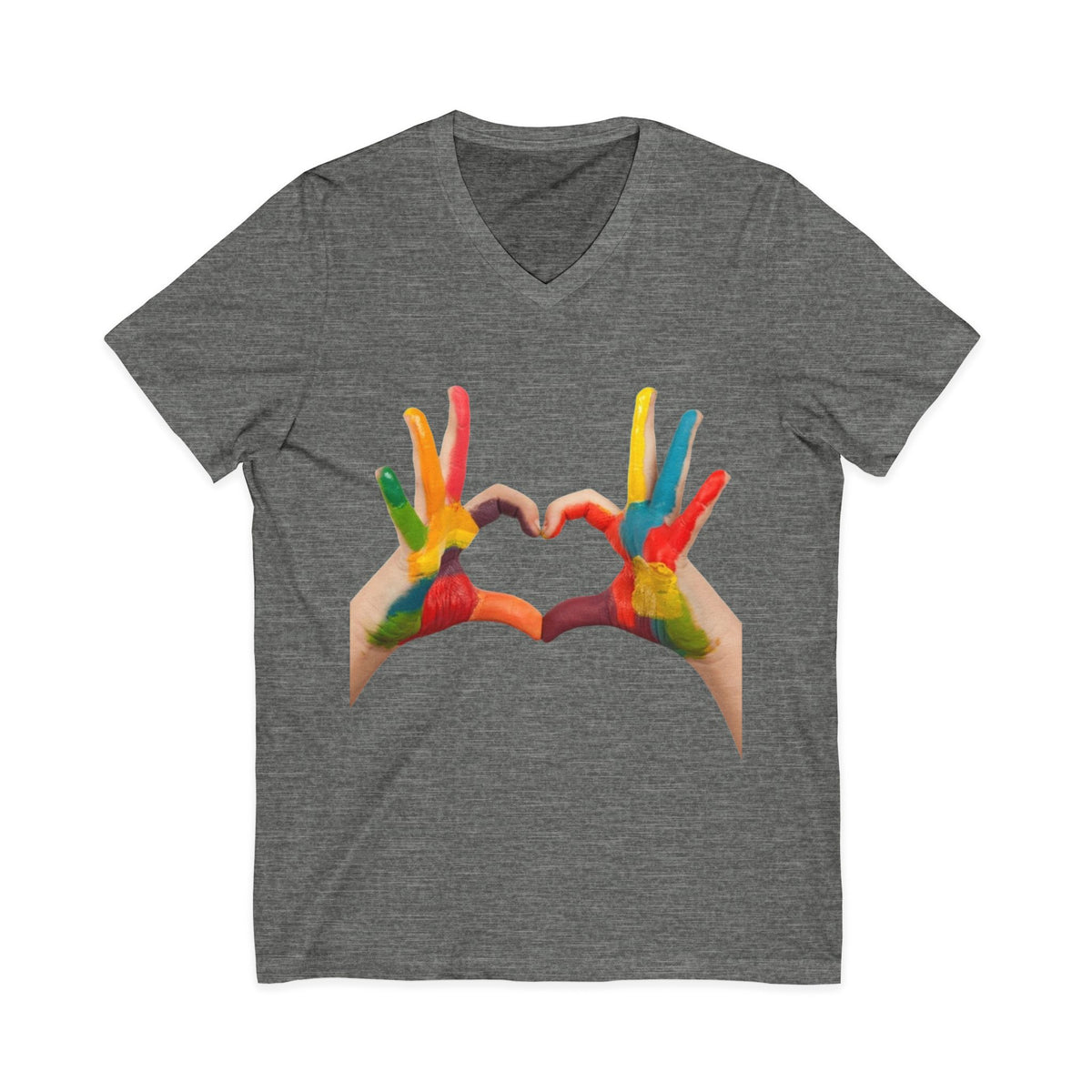 Unisex Jersey Short Sleeve V-Neck Tee