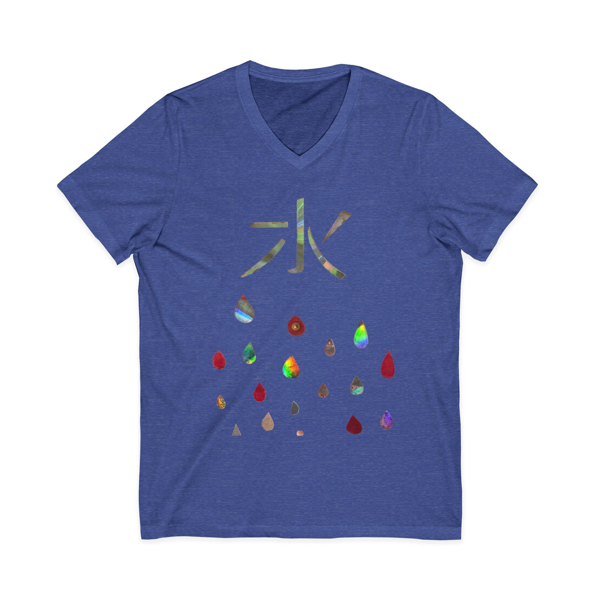 Unisex Jersey Short Sleeve V-Neck Tee