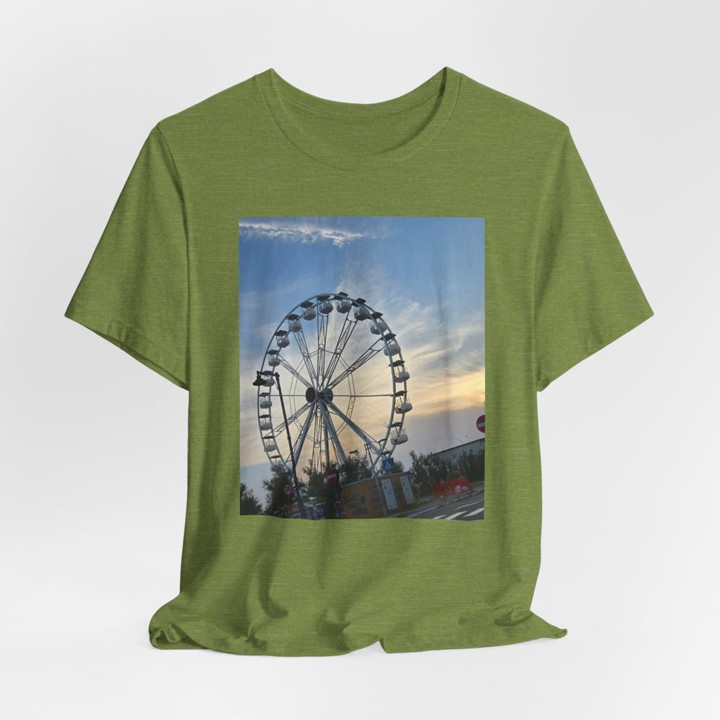 Ferris Wheel Sunset T-Shirt — Carnival Photo Tee