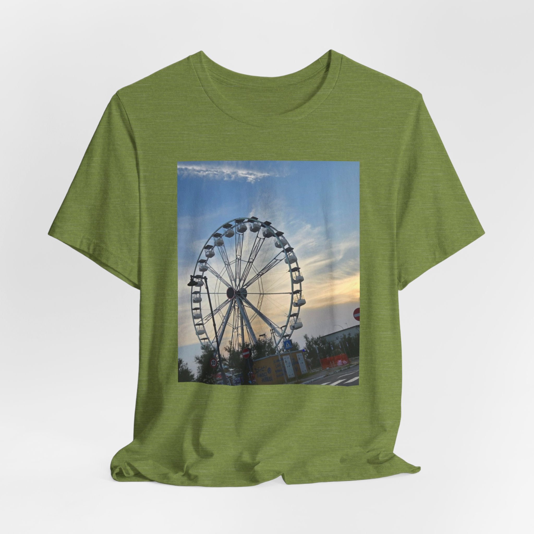 Ferris Wheel Sunset T-Shirt — Carnival Photo Tee