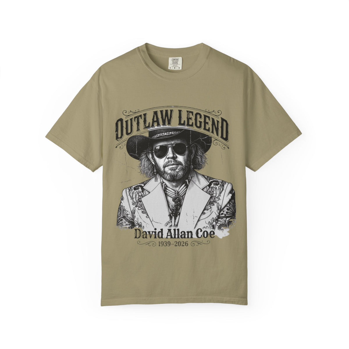 Outlaw Legend Tribute T-Shirt — David Allan Coe Memorial Graphic Tee