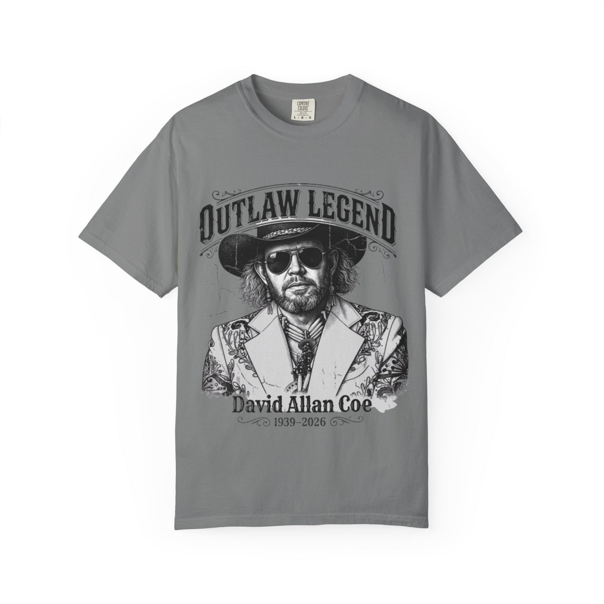 Outlaw Legend Tribute T-Shirt — David Allan Coe Memorial Graphic Tee