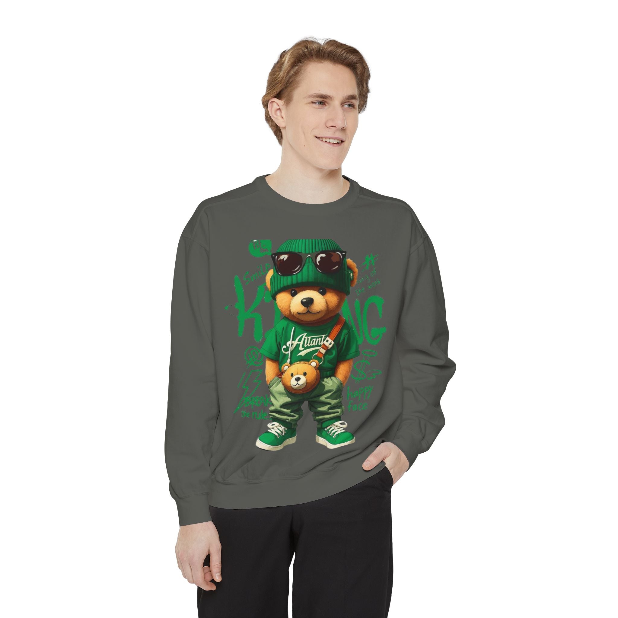 Bear Graphic Cotton Sweatshirt