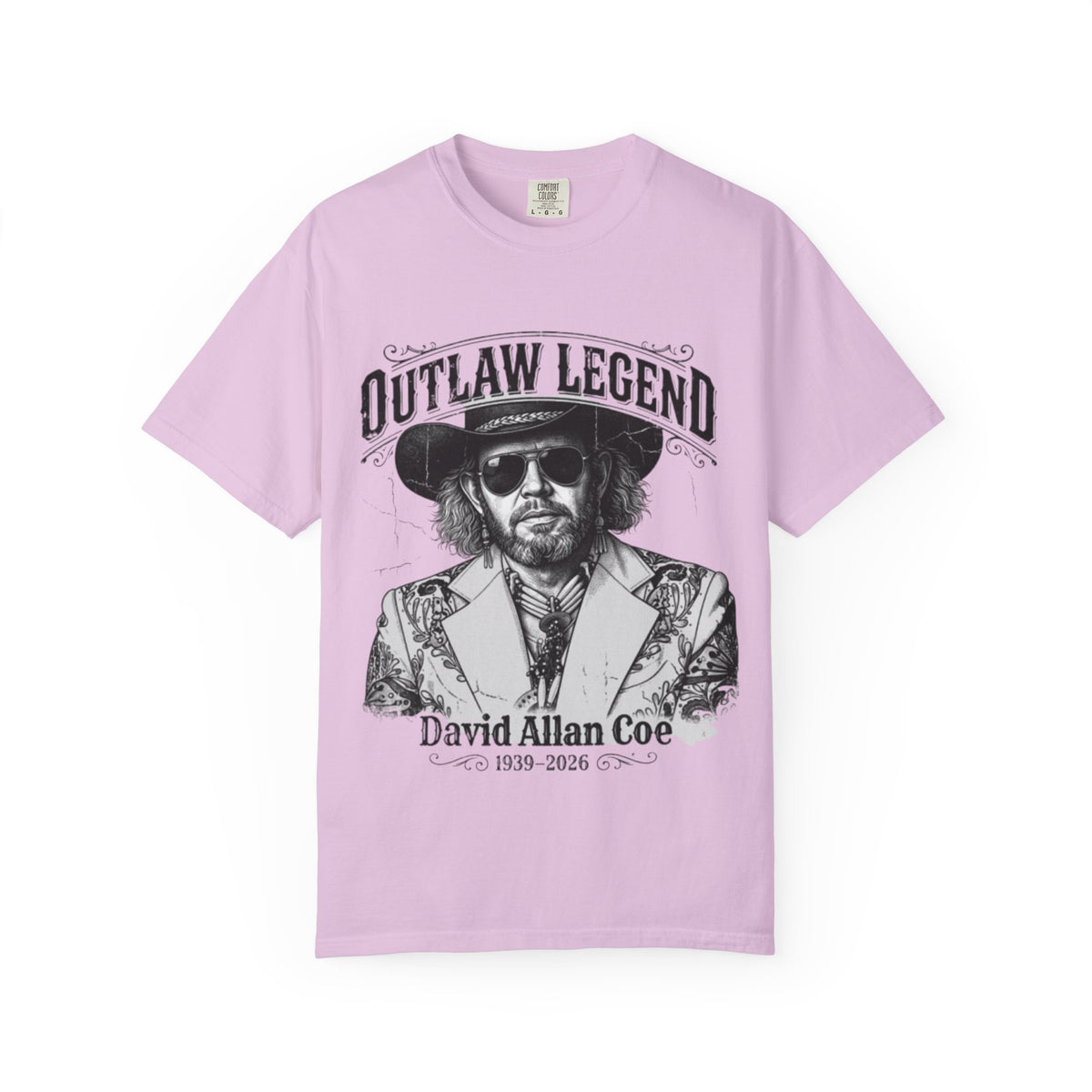 Outlaw Legend Tribute T-Shirt — David Allan Coe Memorial Graphic Tee