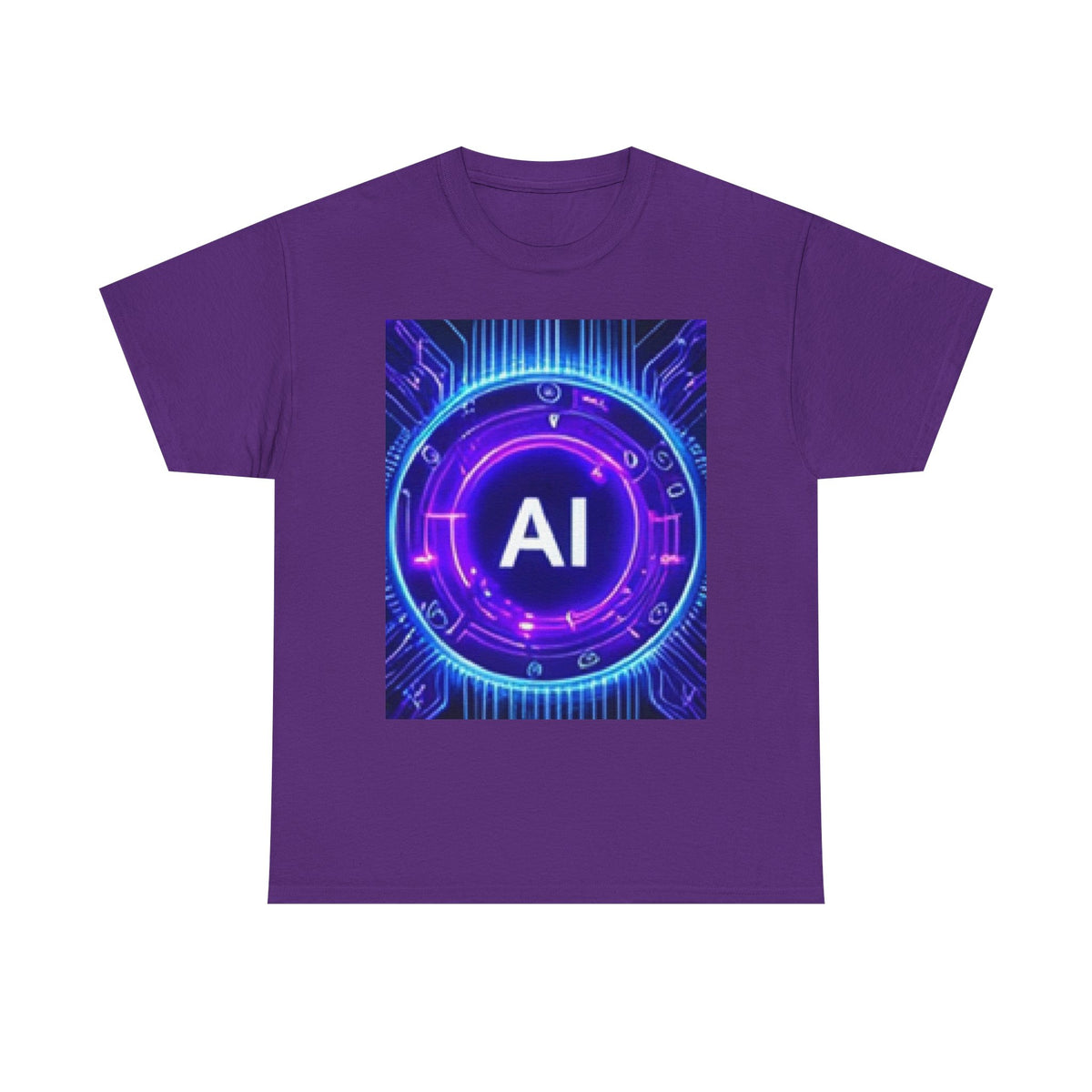 AI Circuit Tee — Futuristic Tech Graphic T-Shirt