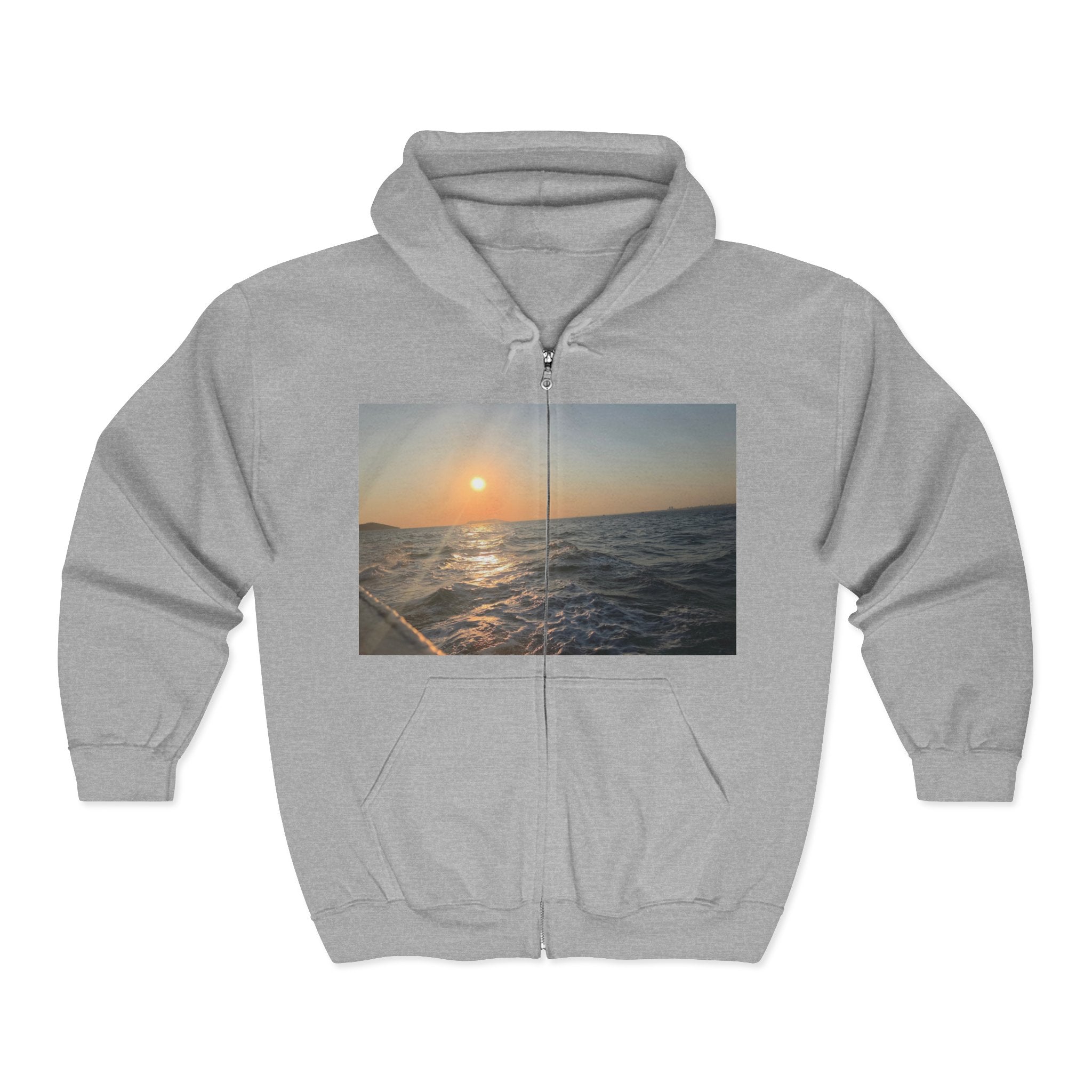 Coastal Sunset Zip Hoodie