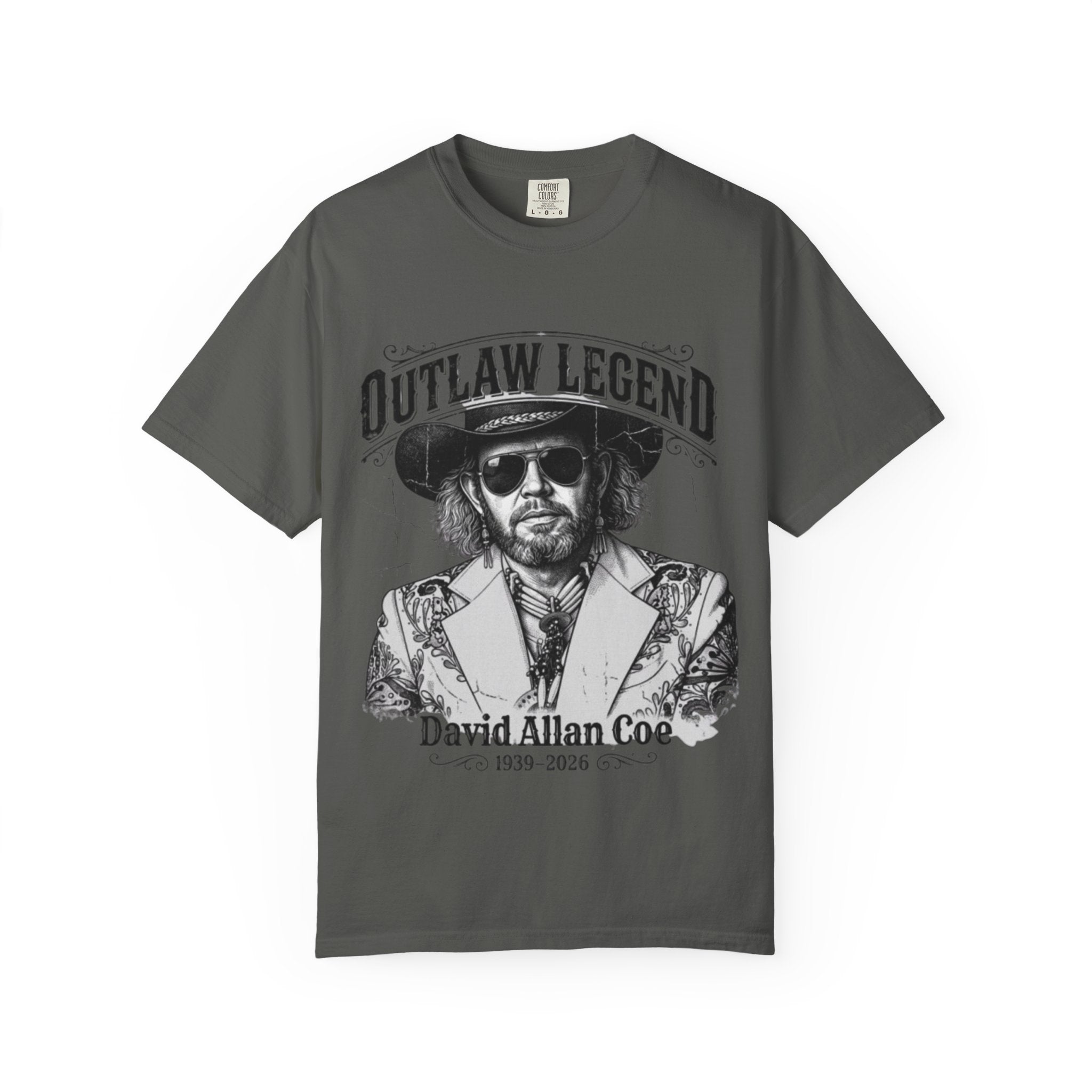 Outlaw Legend Tribute T-Shirt — David Allan Coe Memorial Graphic Tee