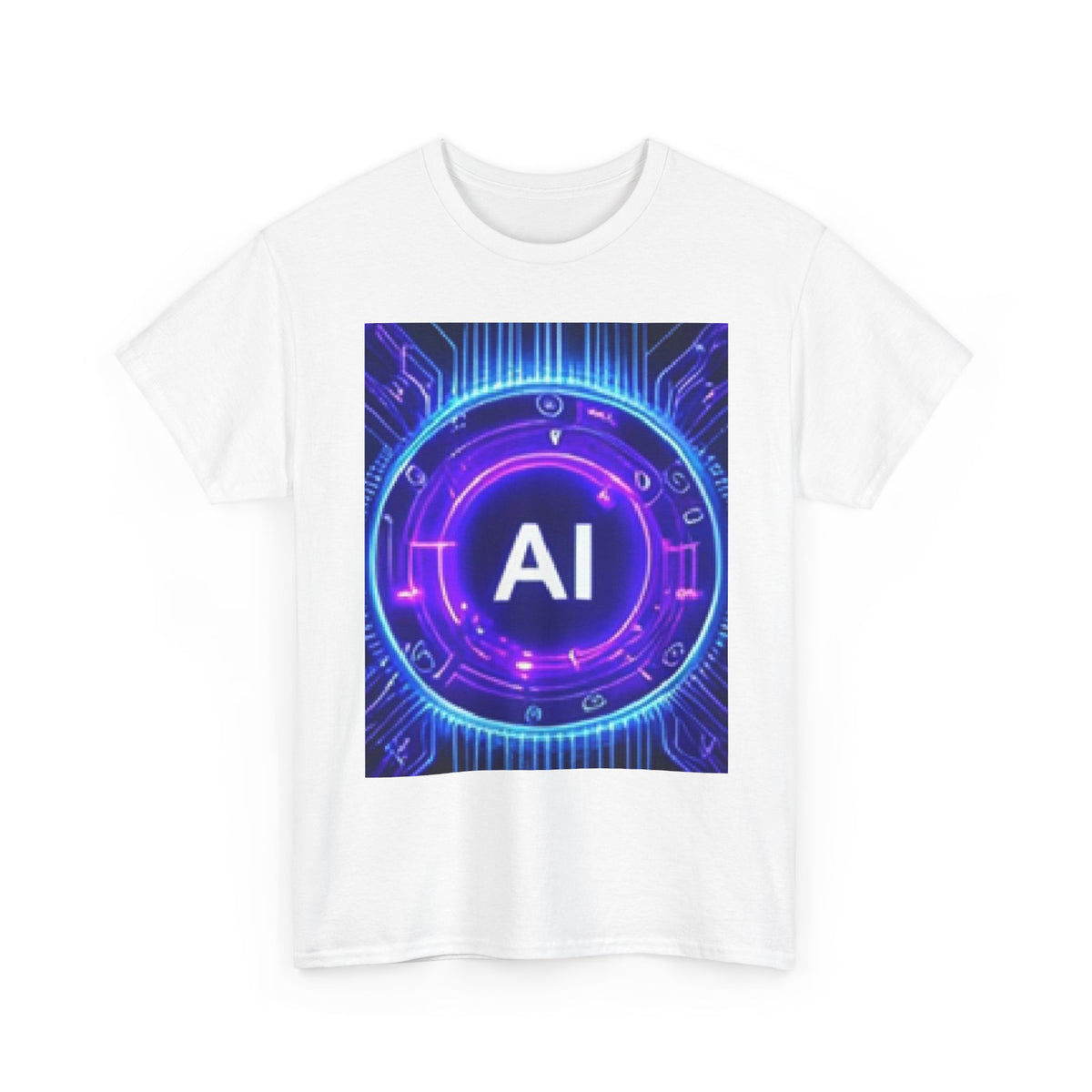 AI Circuit Tee — Futuristic Tech Graphic T-Shirt