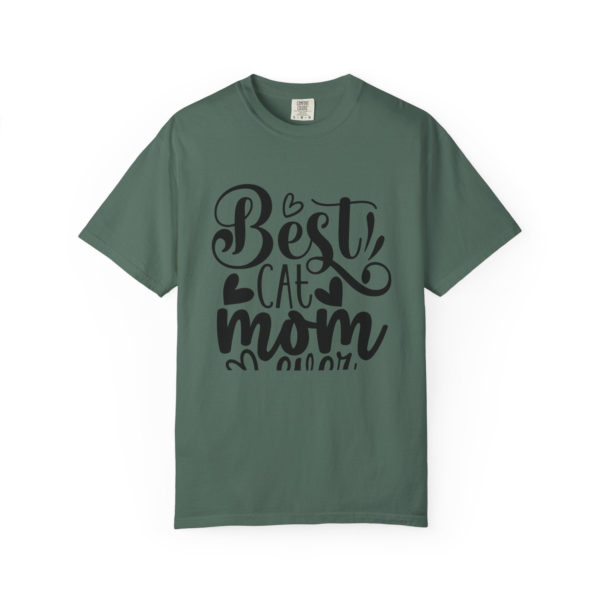 Garment-Dyed Cat Mom Tee