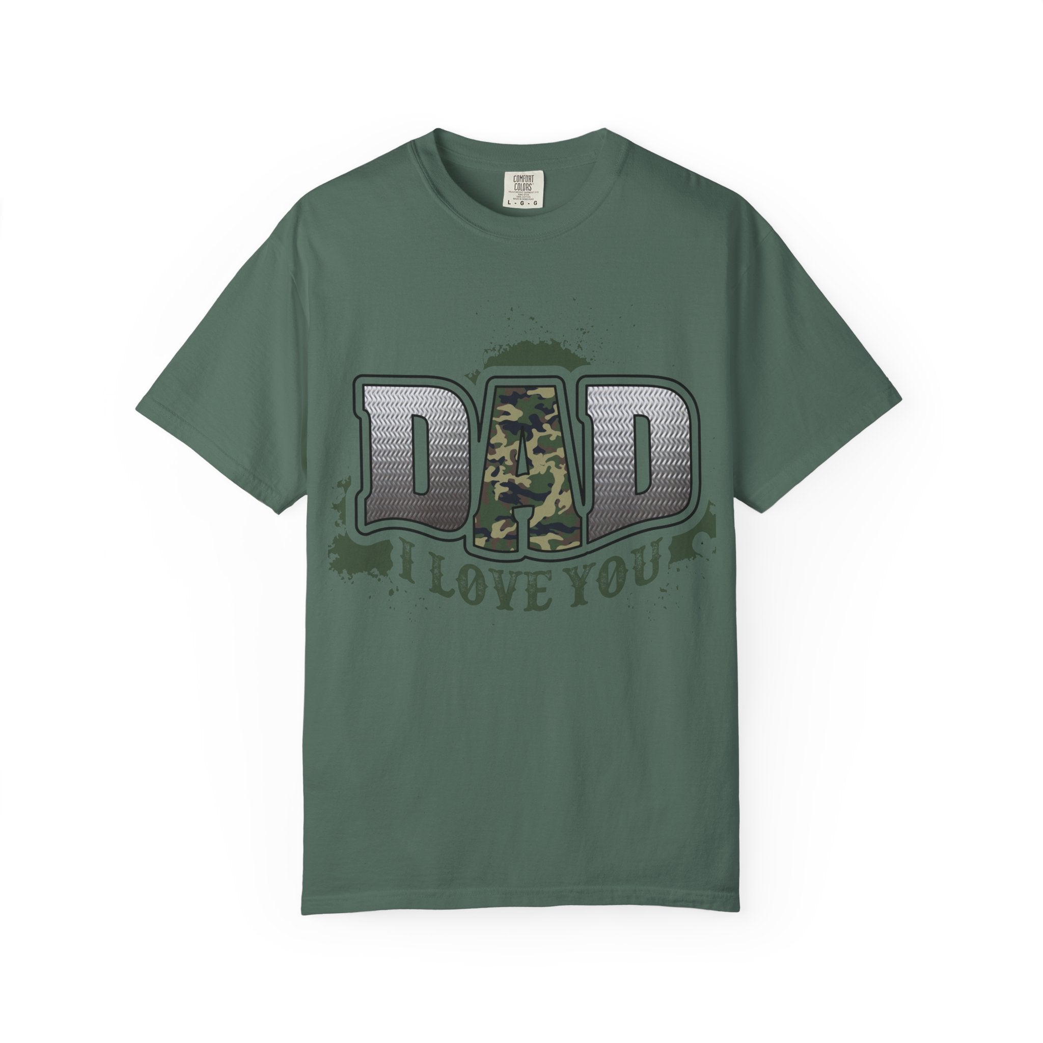 Dad I Love You Camo Graphic T-Shirt