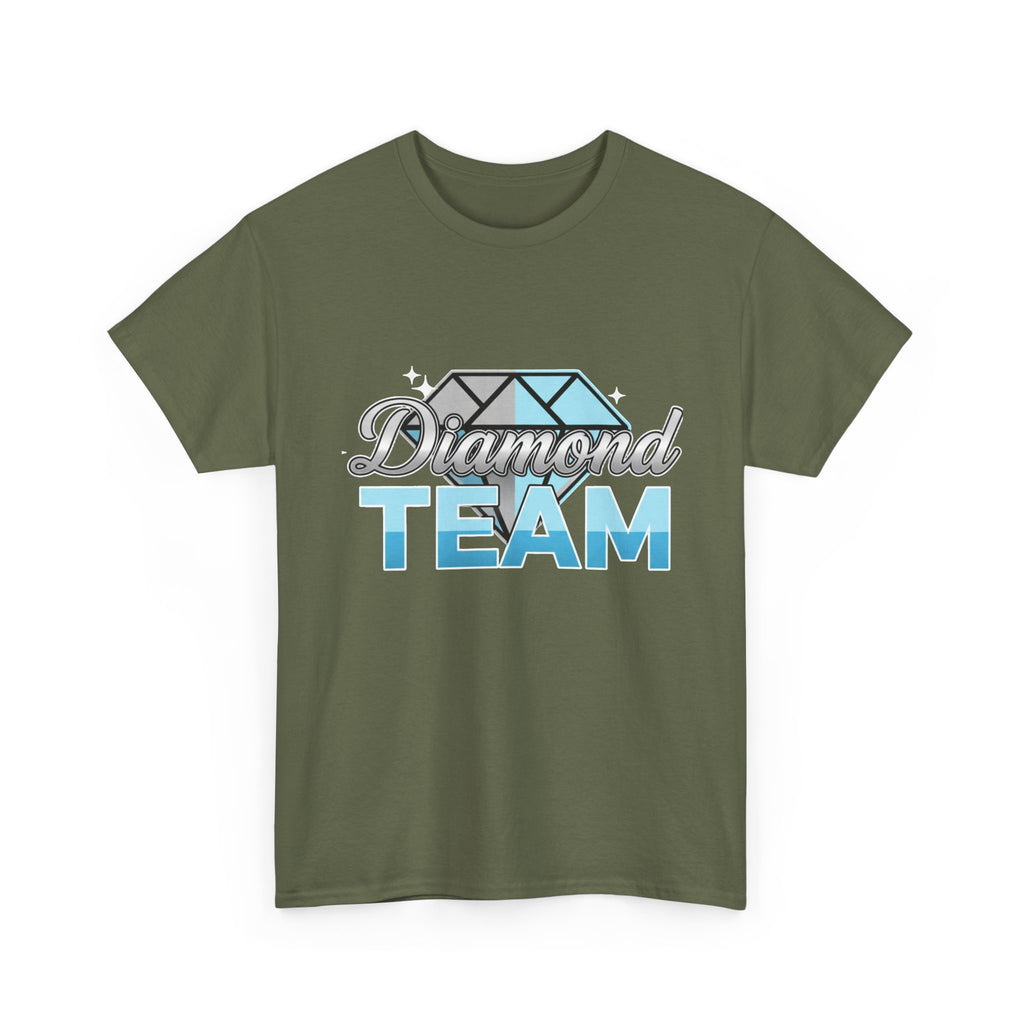 Diamond Team T-Shirt — Blue Gem Graphic Tee