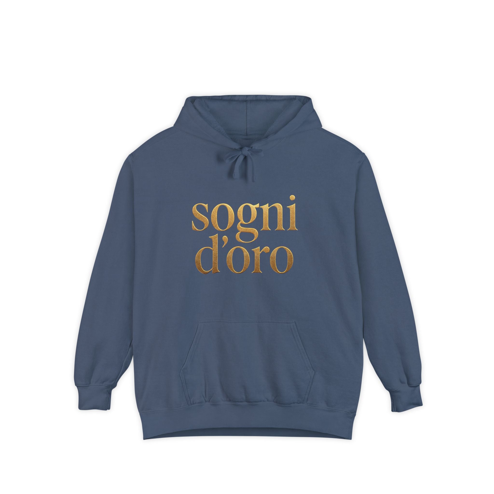 Heavyweight Gold-Print Hoodie