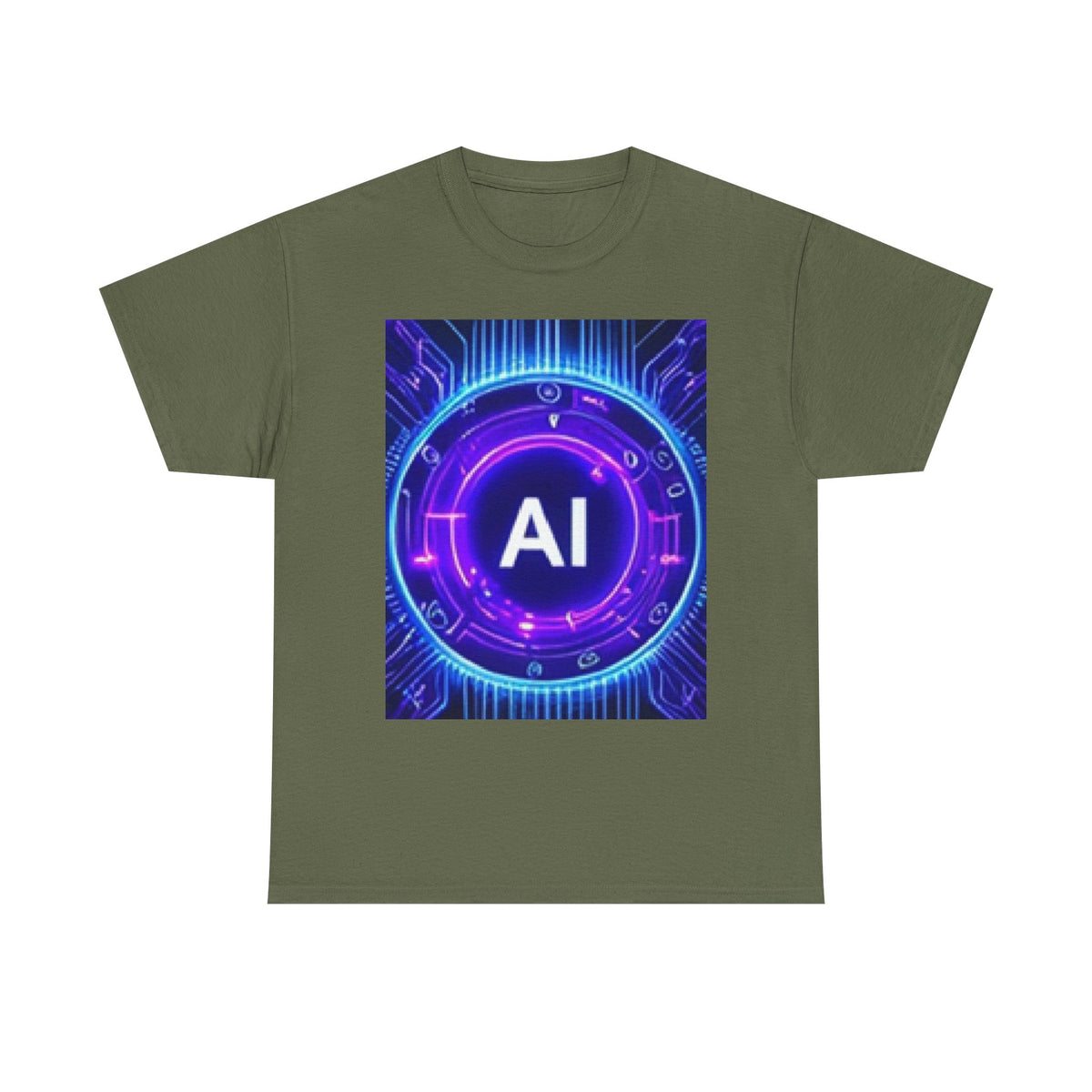AI Circuit Tee — Futuristic Tech Graphic T-Shirt