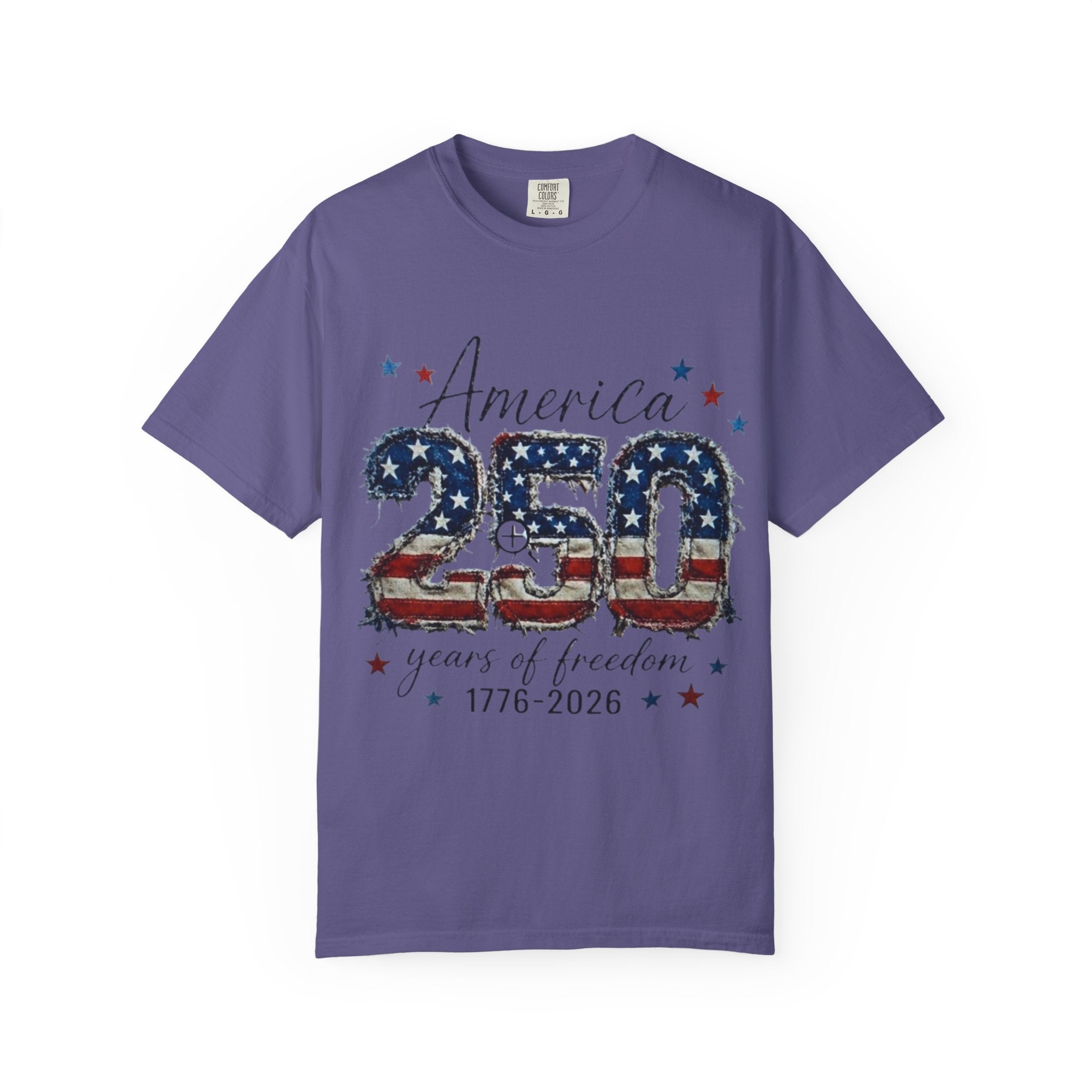 America 250 T-Shirt — 1776–2026 Stars & Stripes Patriotic Tee