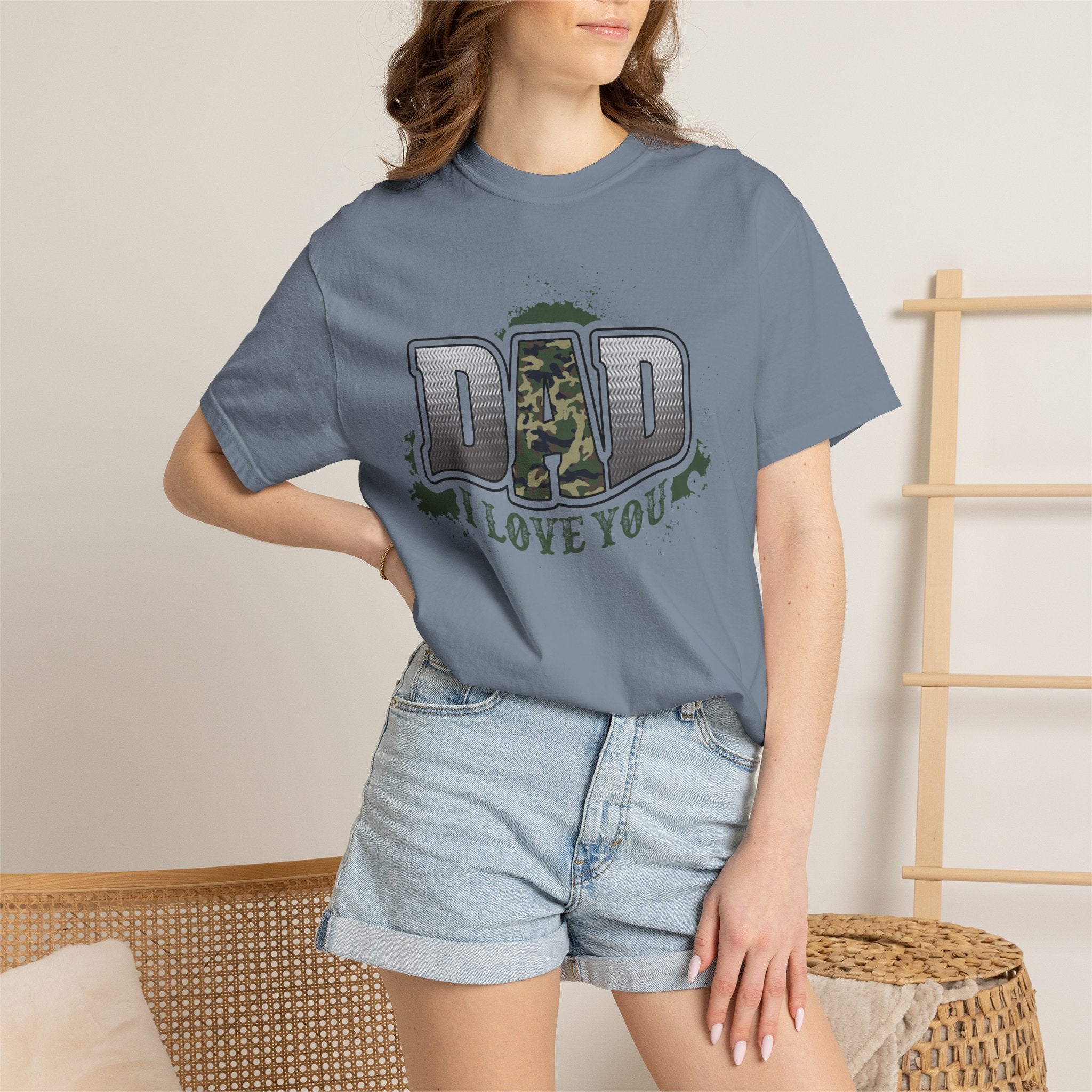 Dad I Love You Camo T-Shirt