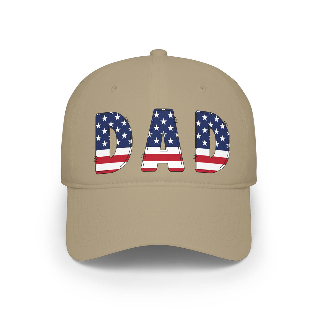 Dad Baseball Cap — American Flag Patriotic Dad Hat for Father’s Day & 4th of July