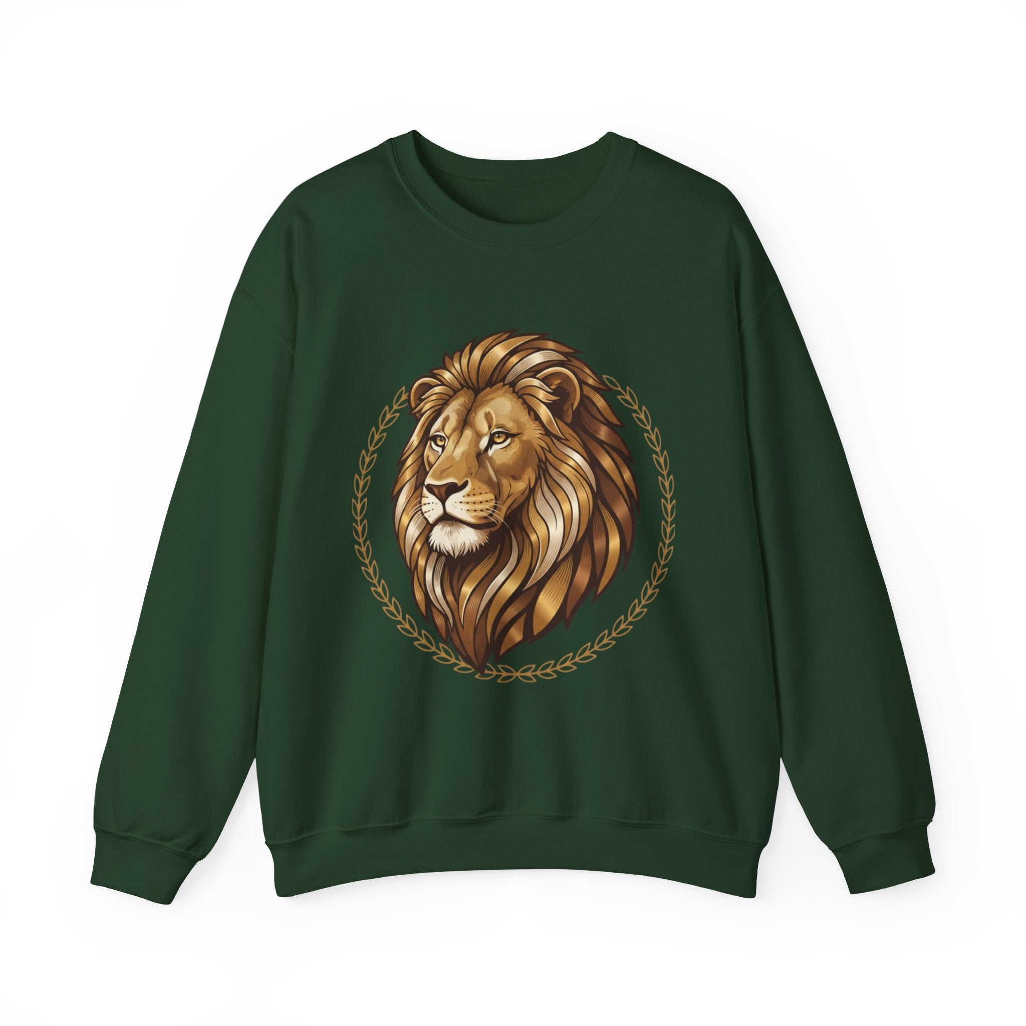 Lion Graphic Cotton Crewneck