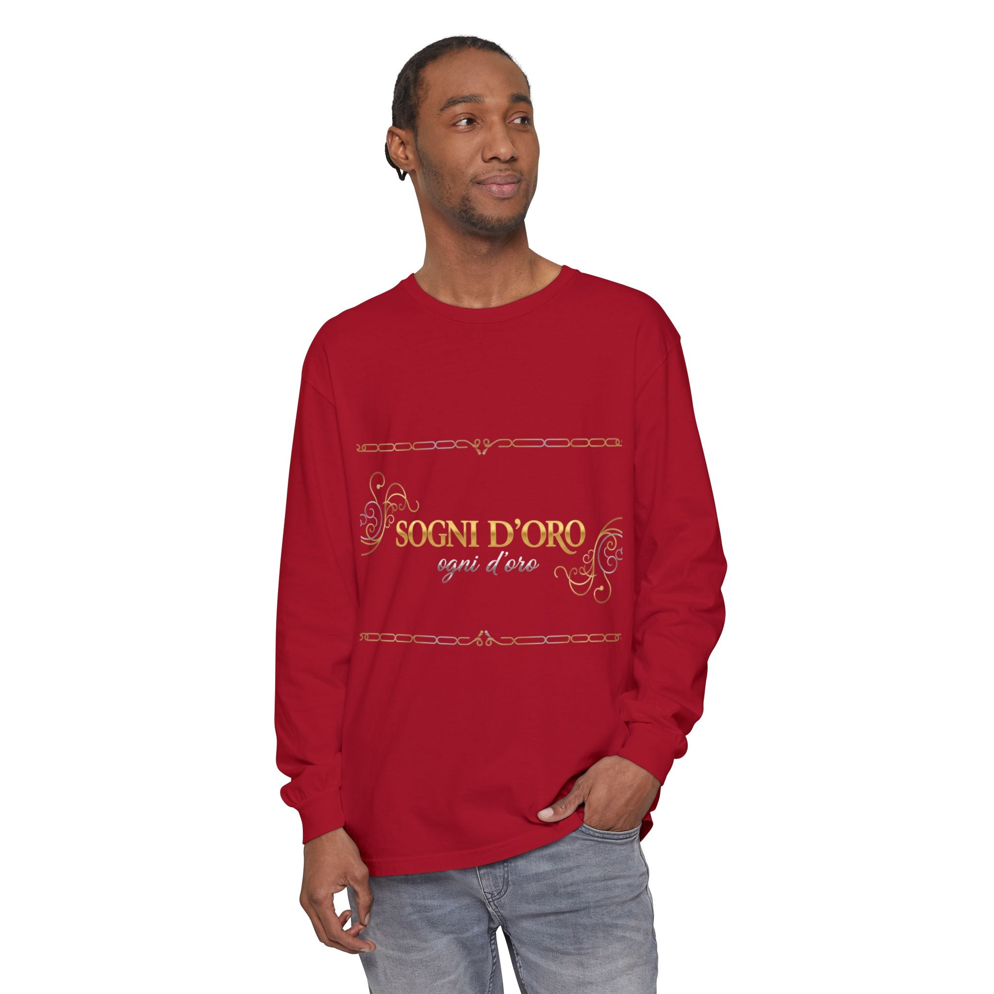 Garment-Dyed Cotton Long Sleeve
