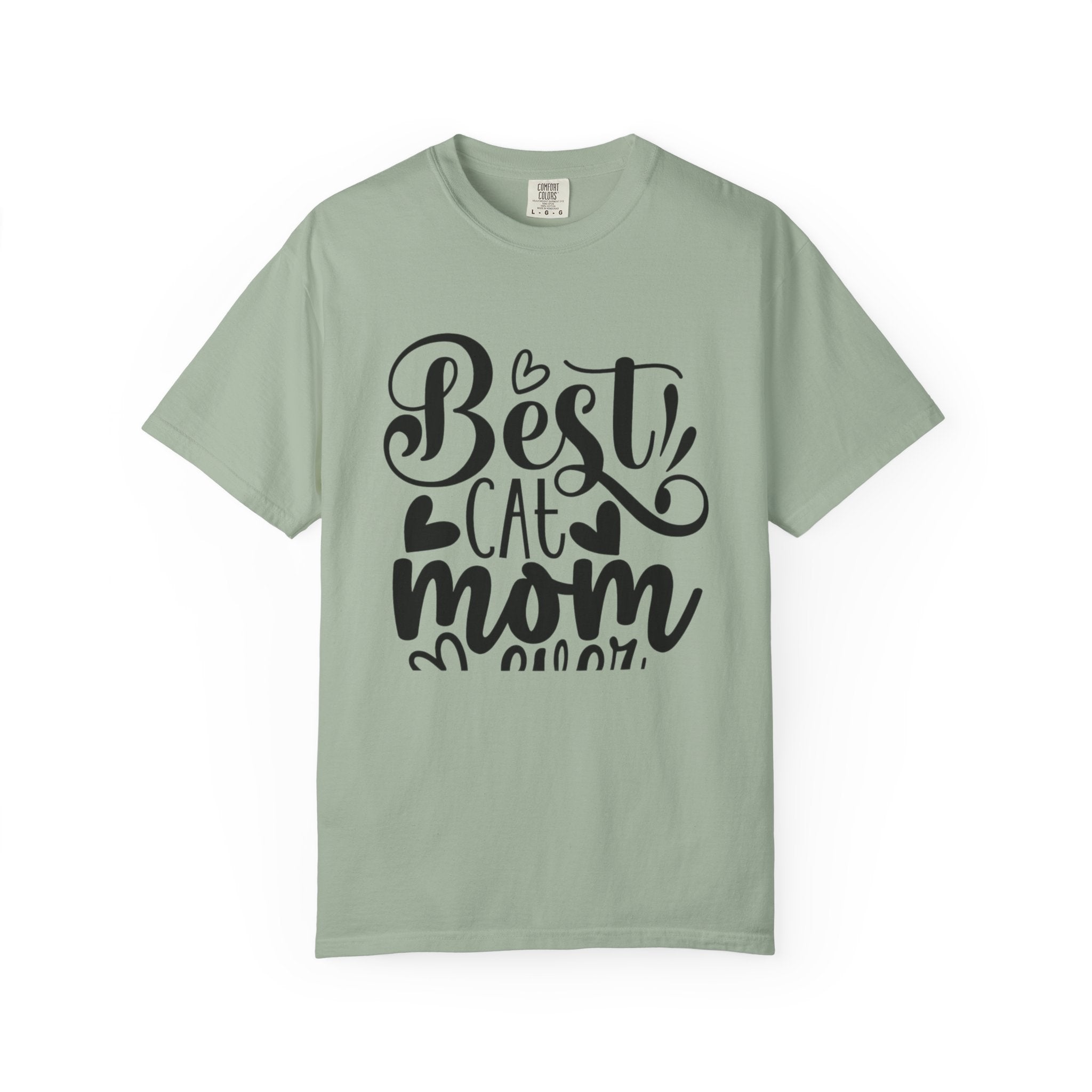 Garment-Dyed Cat Mom Tee