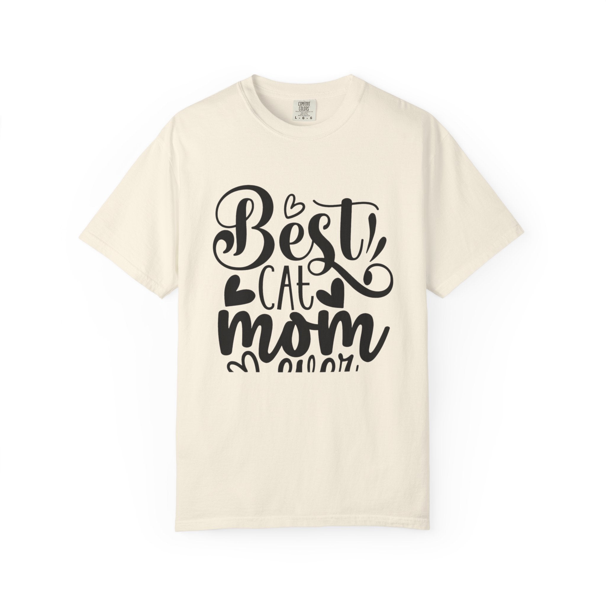 Garment-Dyed Cat Mom Tee