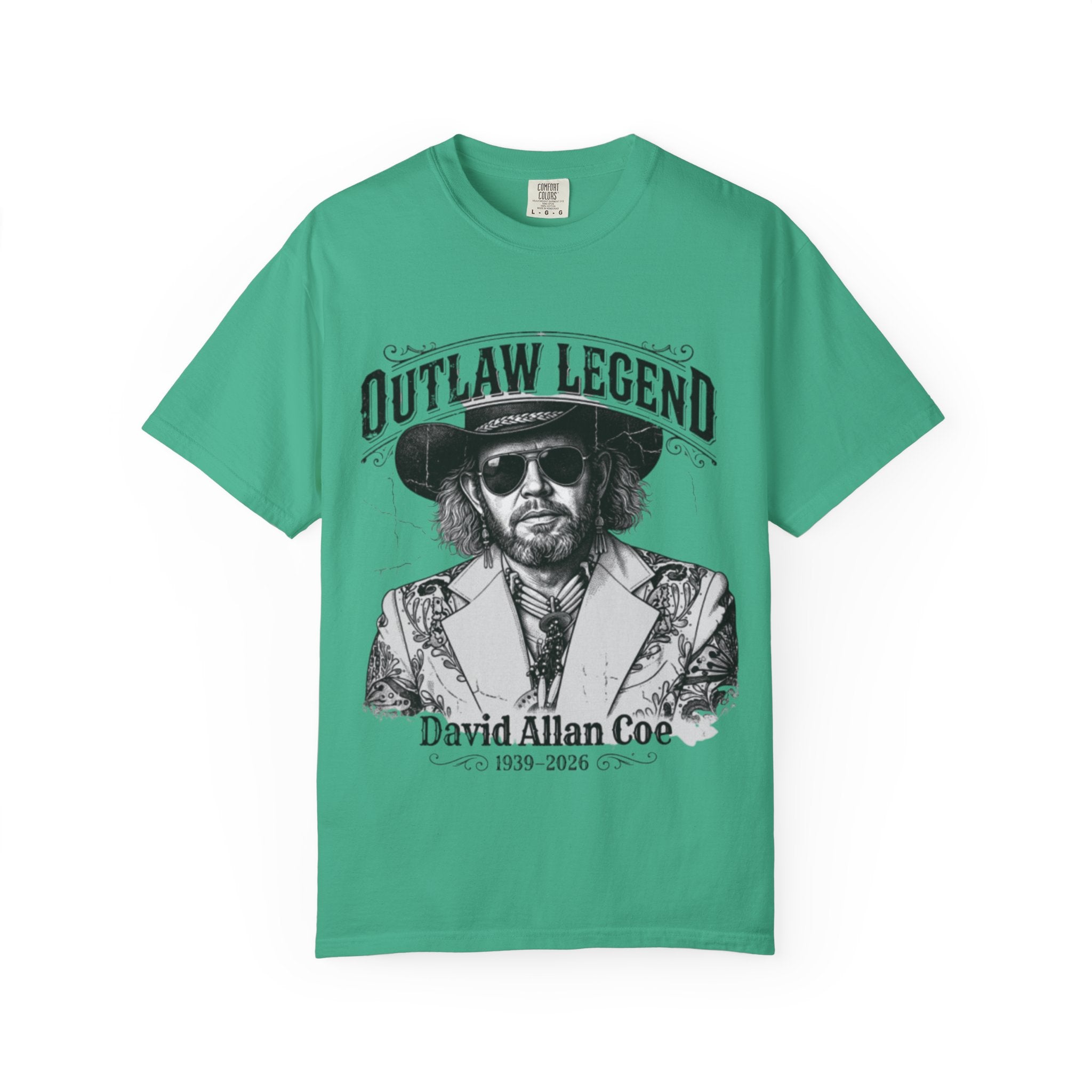 Outlaw Legend Tribute T-Shirt — David Allan Coe Memorial Graphic Tee