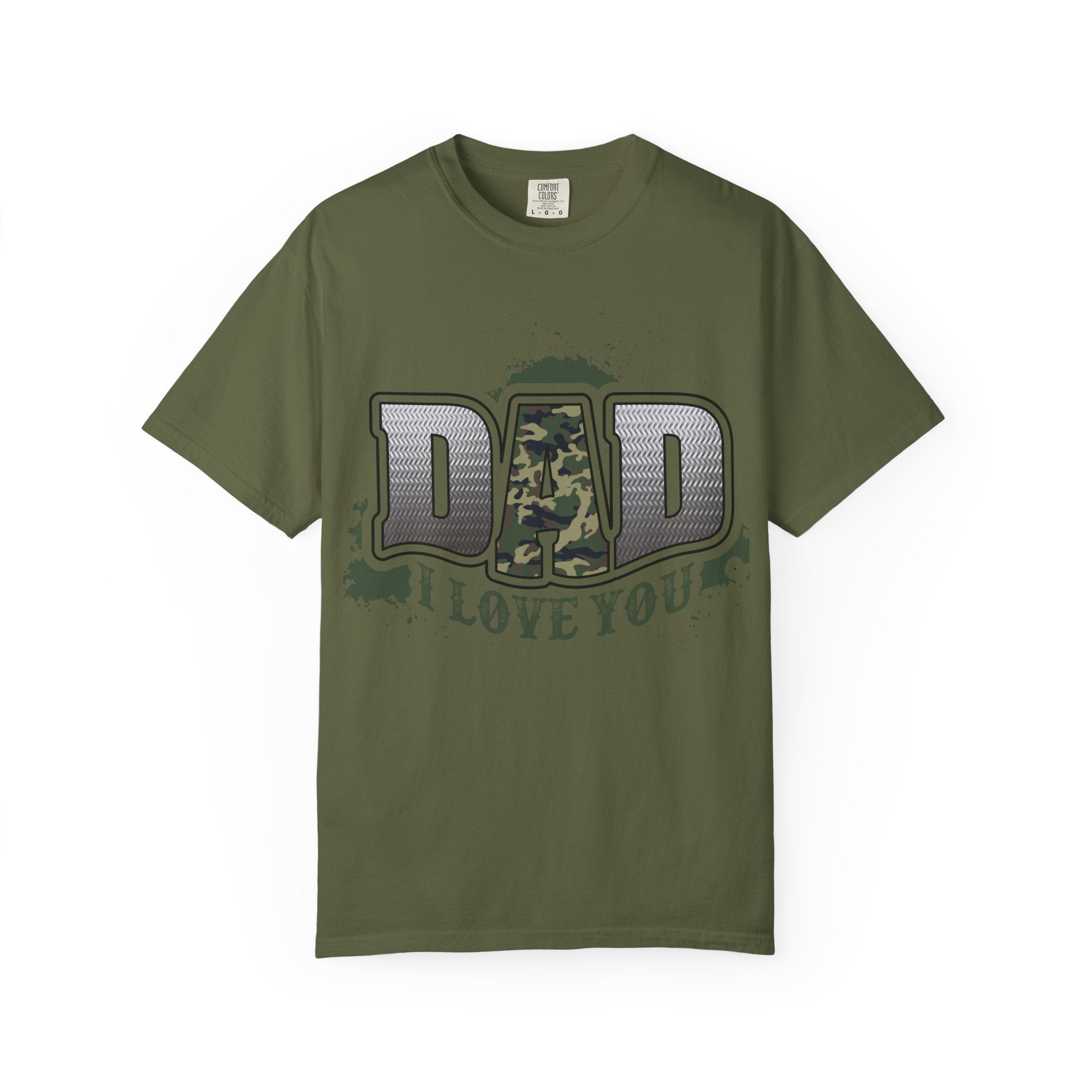 Dad I Love You Camo Graphic T-Shirt