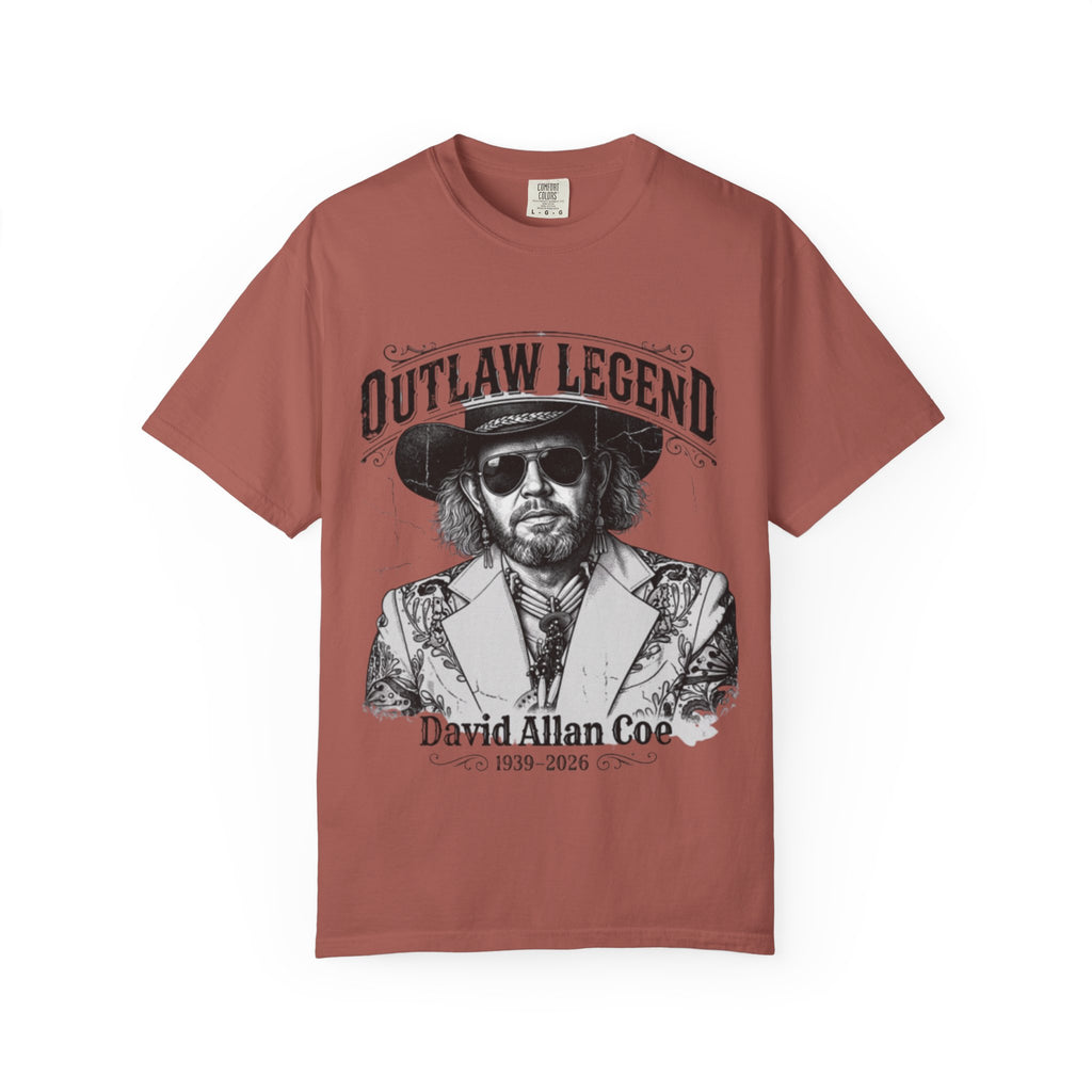 Outlaw Legend Tribute T-Shirt — David Allan Coe Memorial Graphic Tee