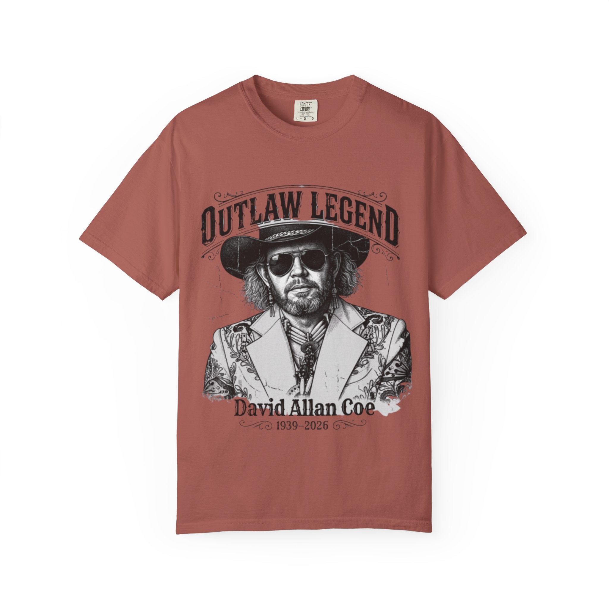 Outlaw Legend Tribute T-Shirt — David Allan Coe Memorial Graphic Tee