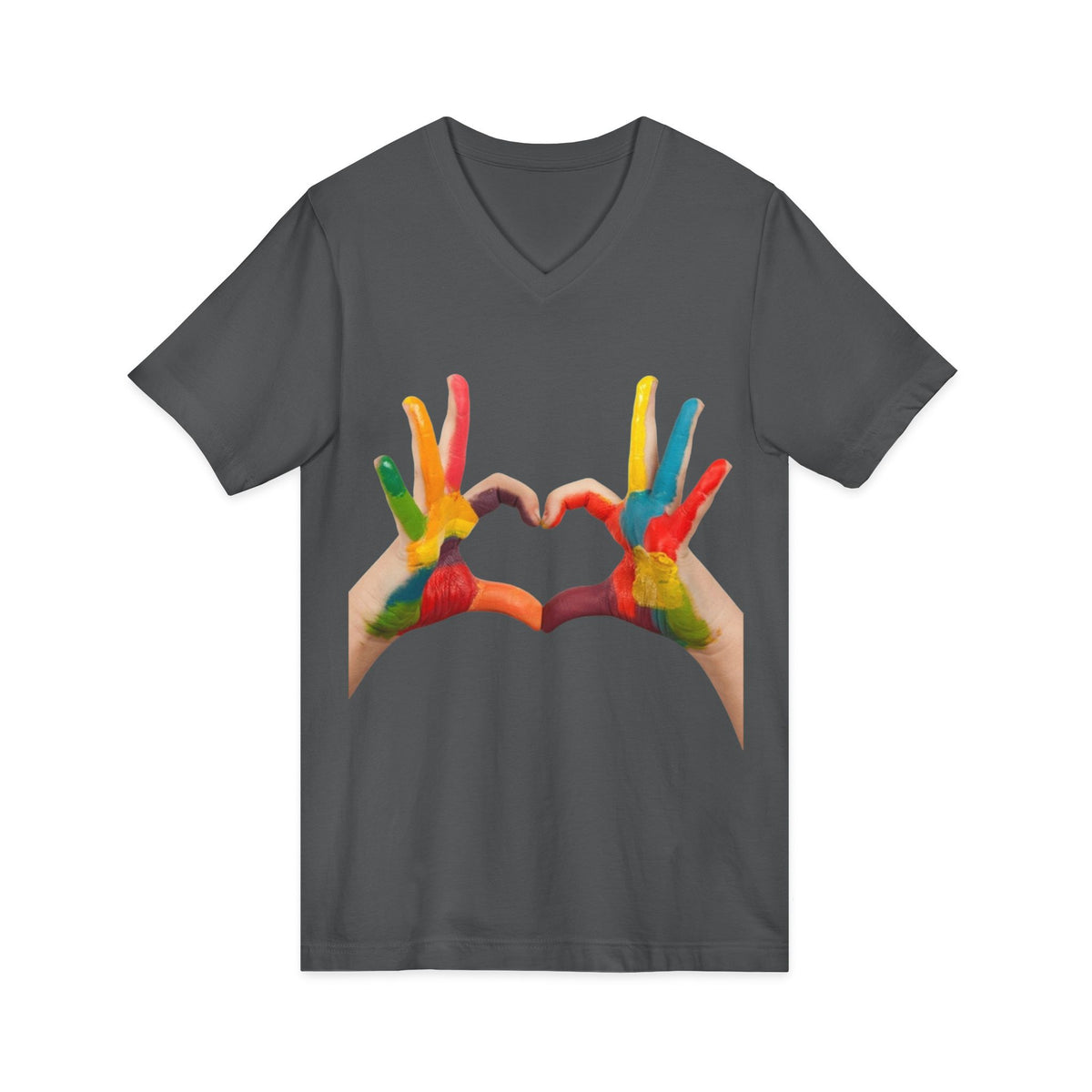 Unisex Jersey Short Sleeve V-Neck Tee