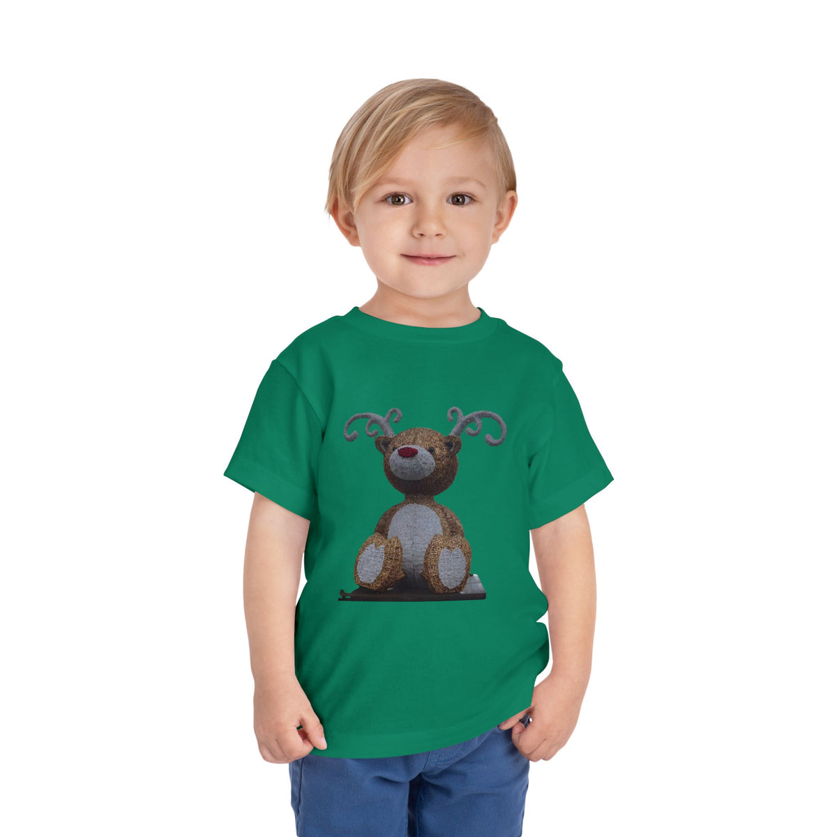 Toddler Tee — Cute Reindeer Stuffed Animal Graphic