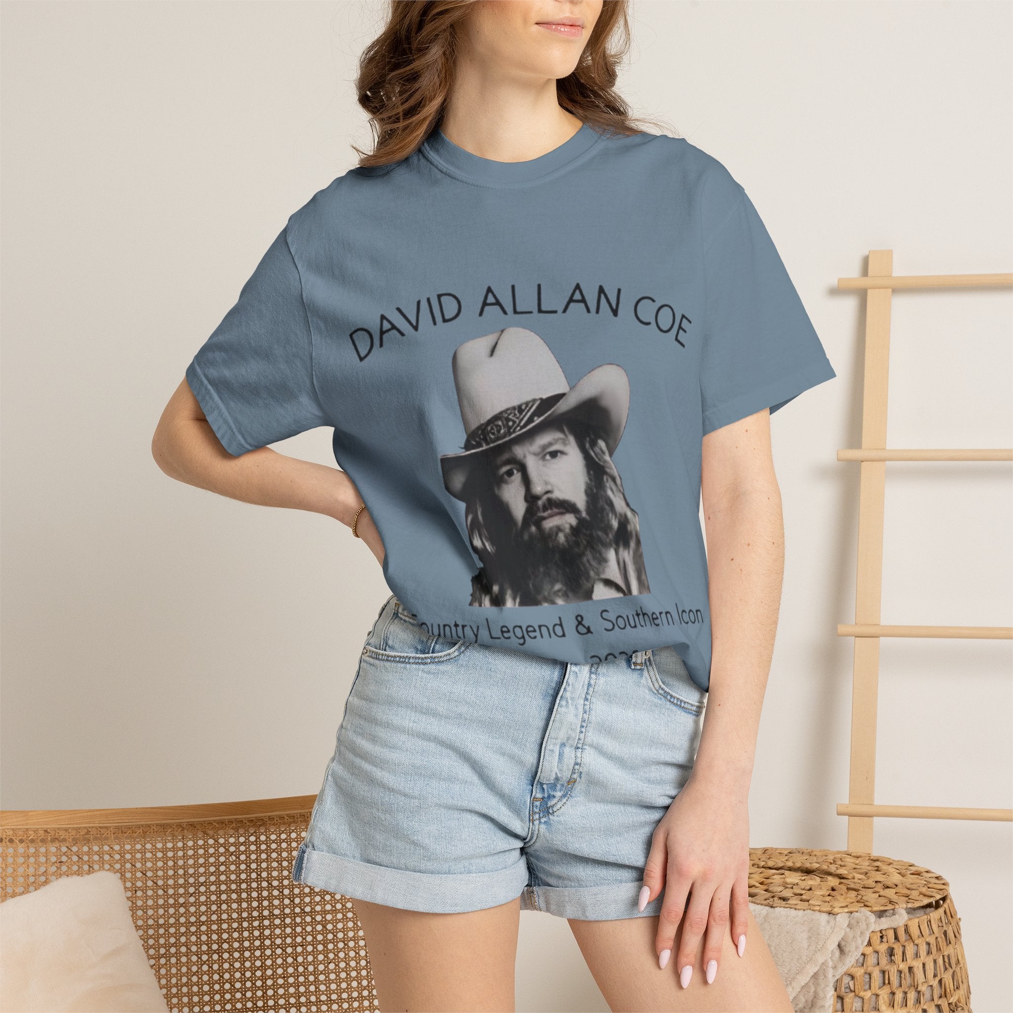 David Allan Coe Tribute T-Shirt – Vintage Cotton Memorial Tee