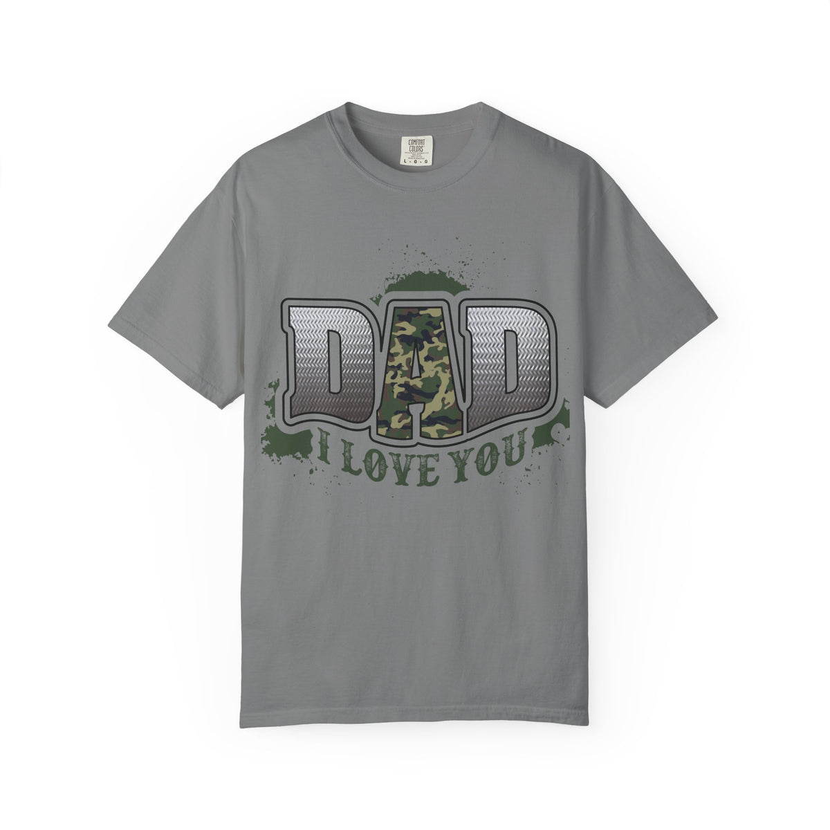 Dad I Love You Camo Graphic T-Shirt