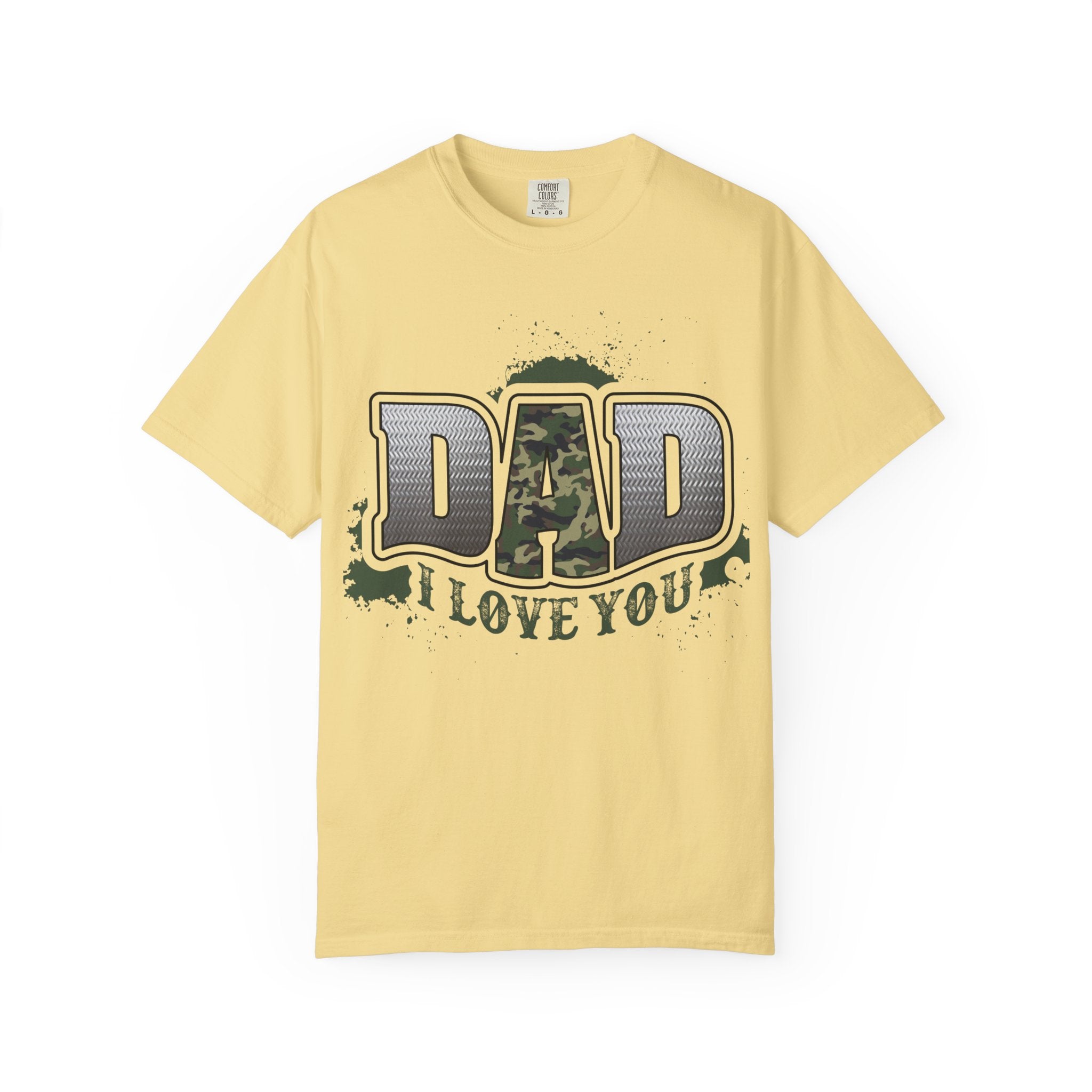 Dad I Love You Camo Graphic T-Shirt