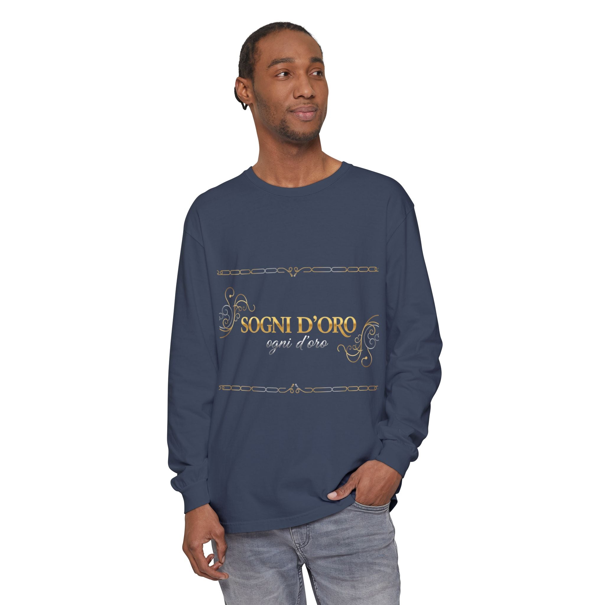 Garment-Dyed Cotton Long Sleeve