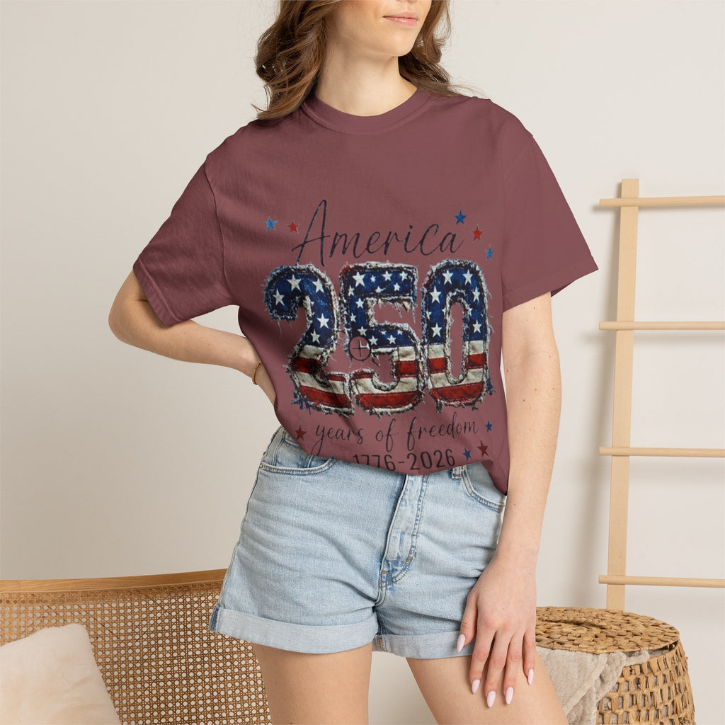 America 250 T-Shirt — 1776–2026 Stars & Stripes Patriotic Tee
