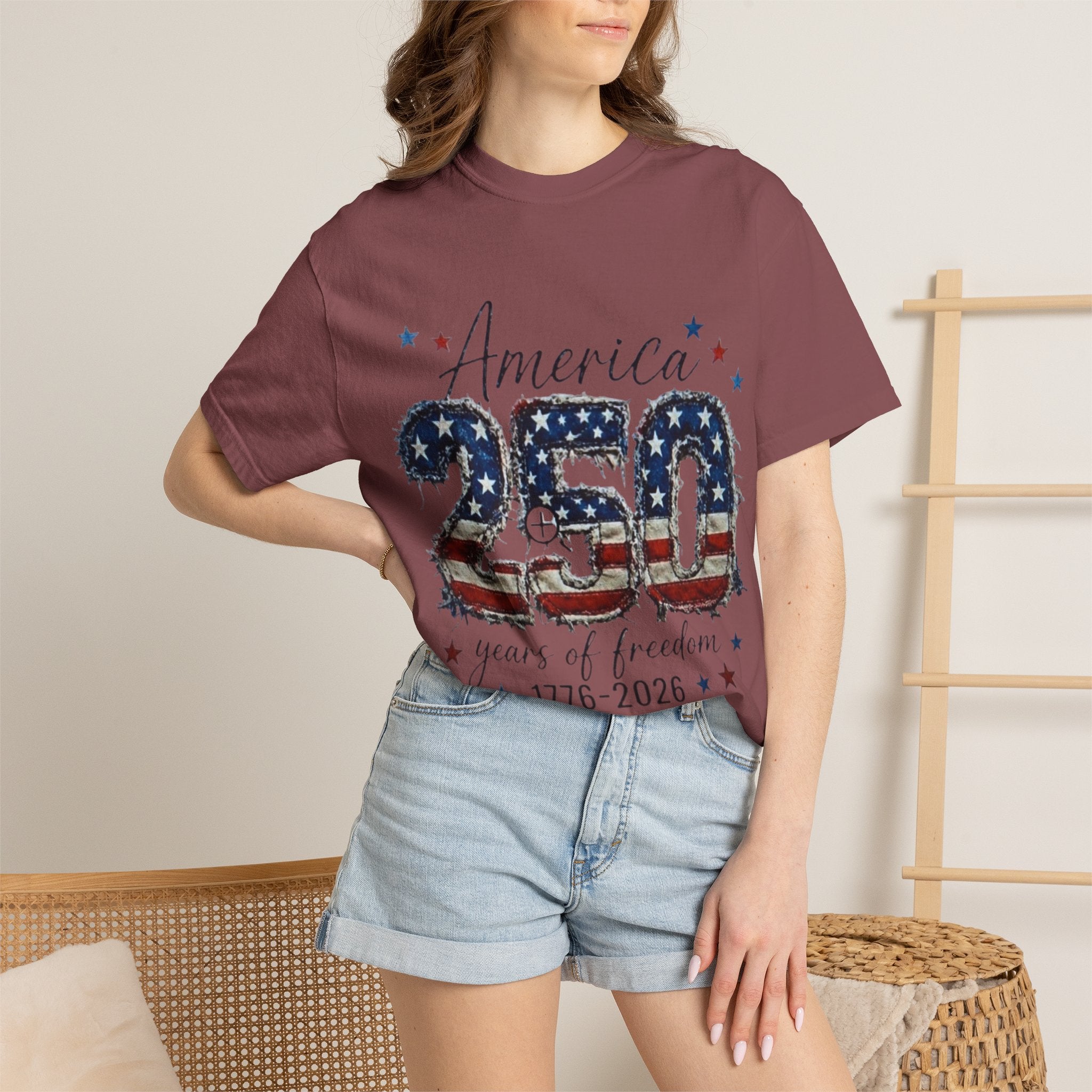 America 250 T-Shirt — 1776–2026 Stars & Stripes Patriotic Tee