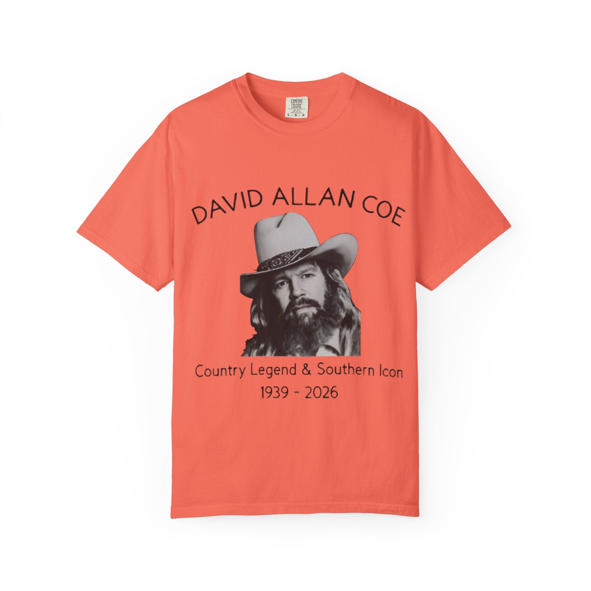 David Allan Coe Tribute T-Shirt – Vintage Cotton Memorial Tee