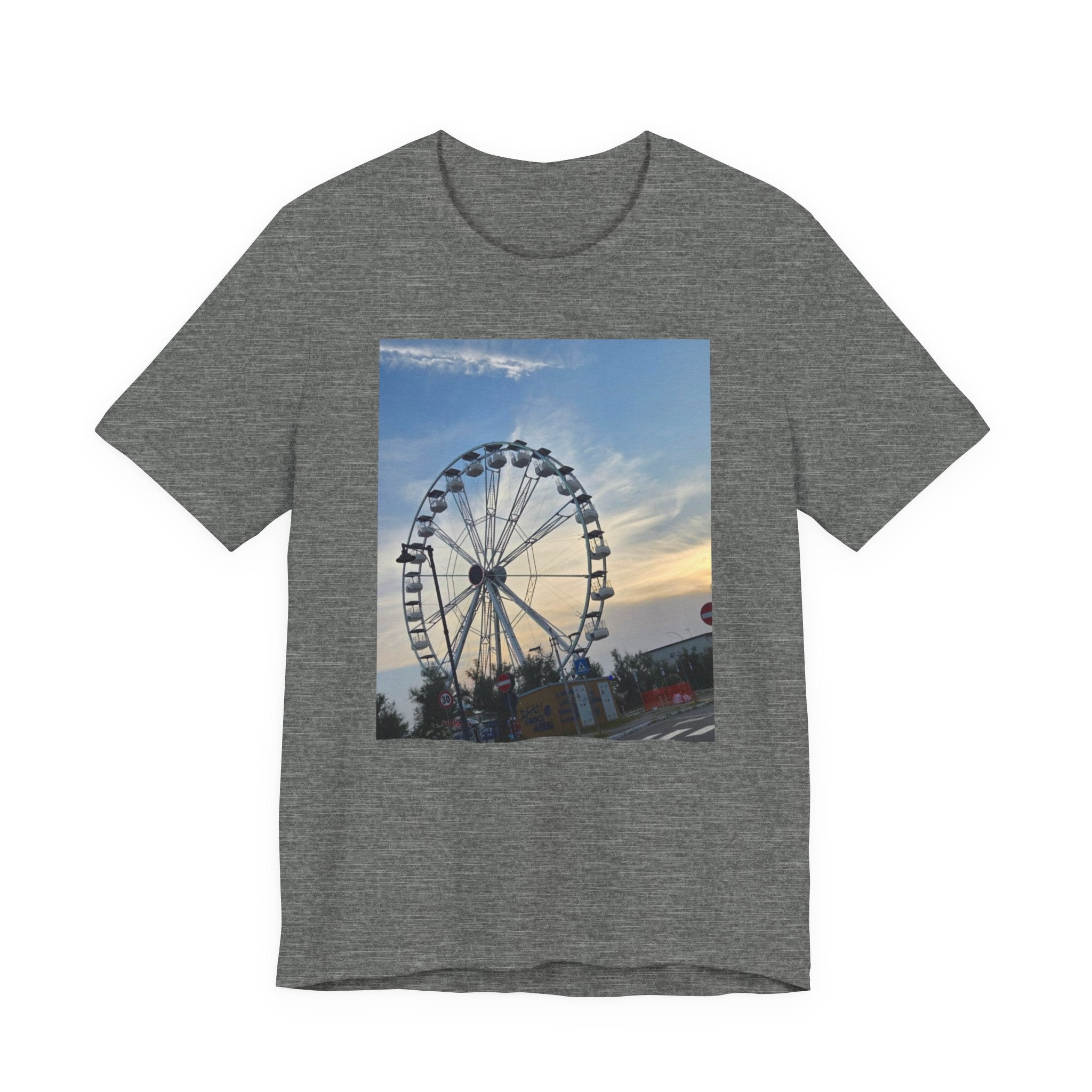 Ferris Wheel Sunset T-Shirt — Carnival Photo Tee