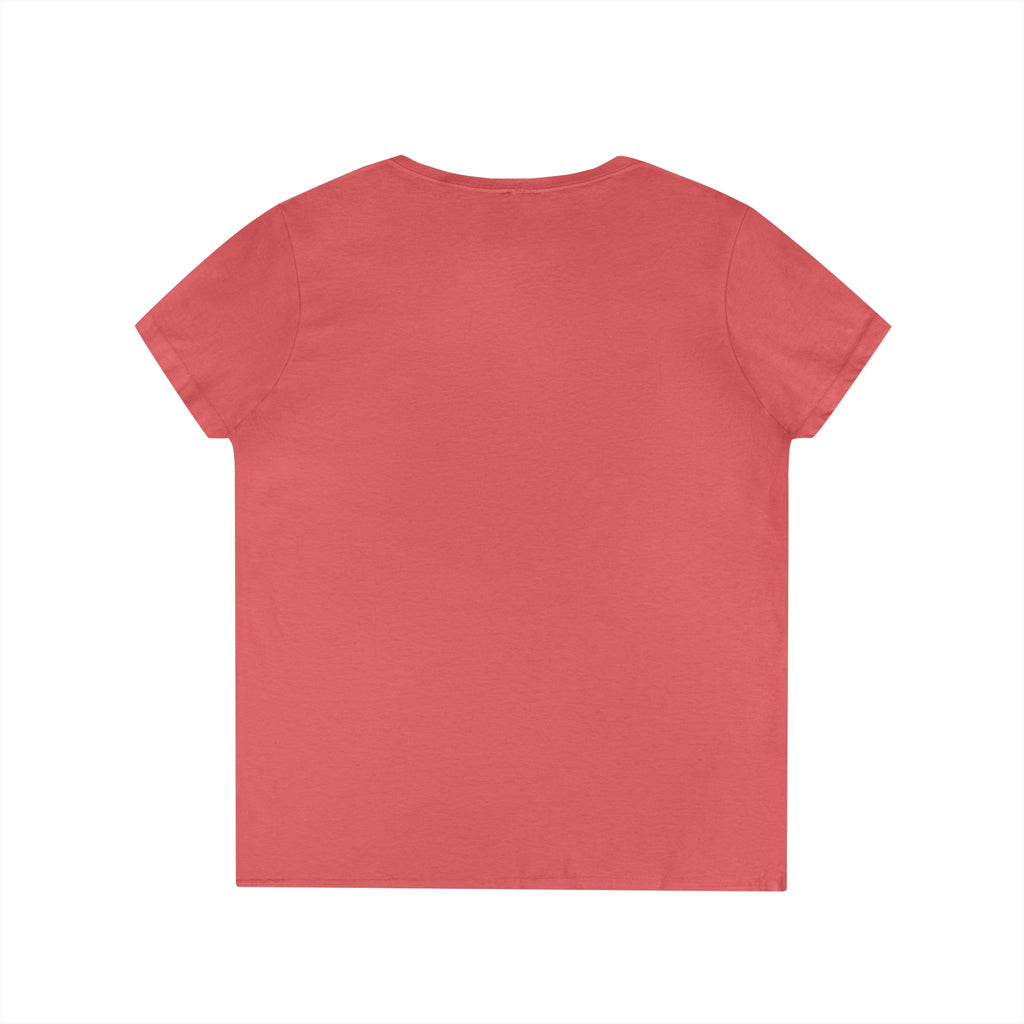Cute Cats Sitting On A Fence Women’s V-Neck T-Shirt