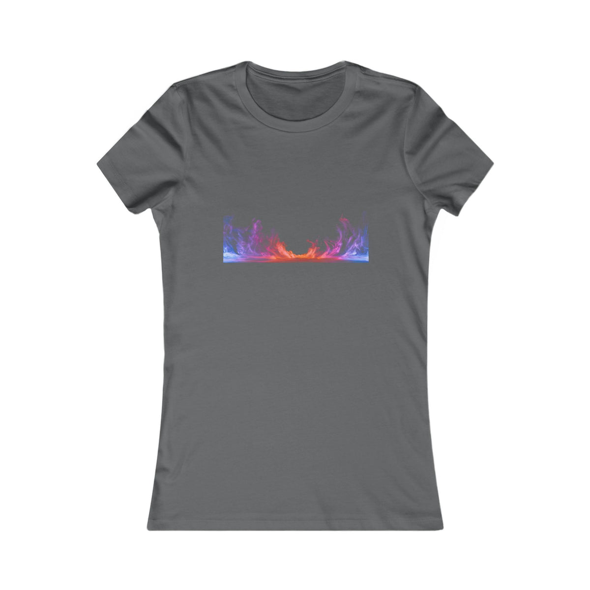 Women's Sunset Forest Tee — Pastel Mountain & Trees Graphic Shirt