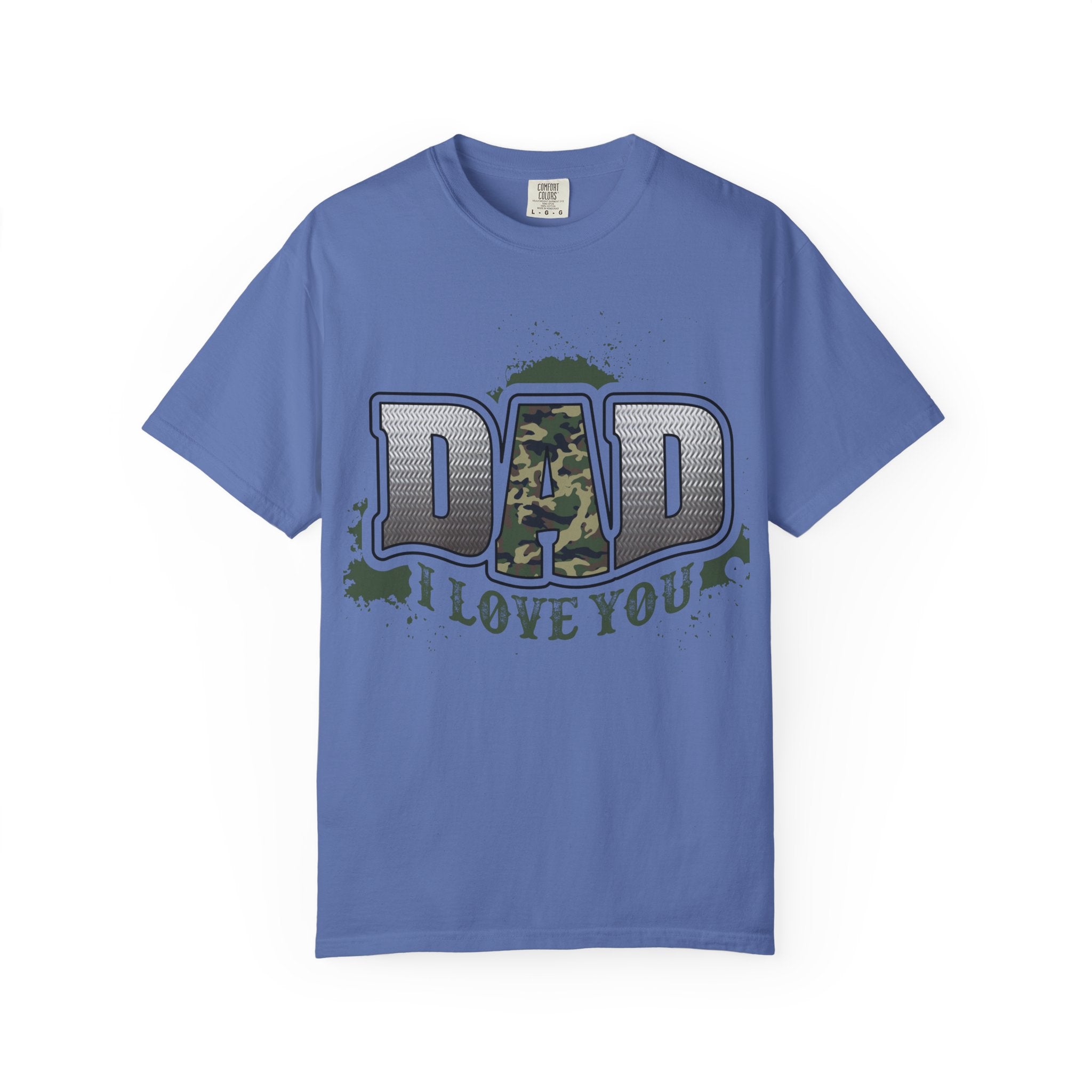Dad I Love You Camo Graphic T-Shirt