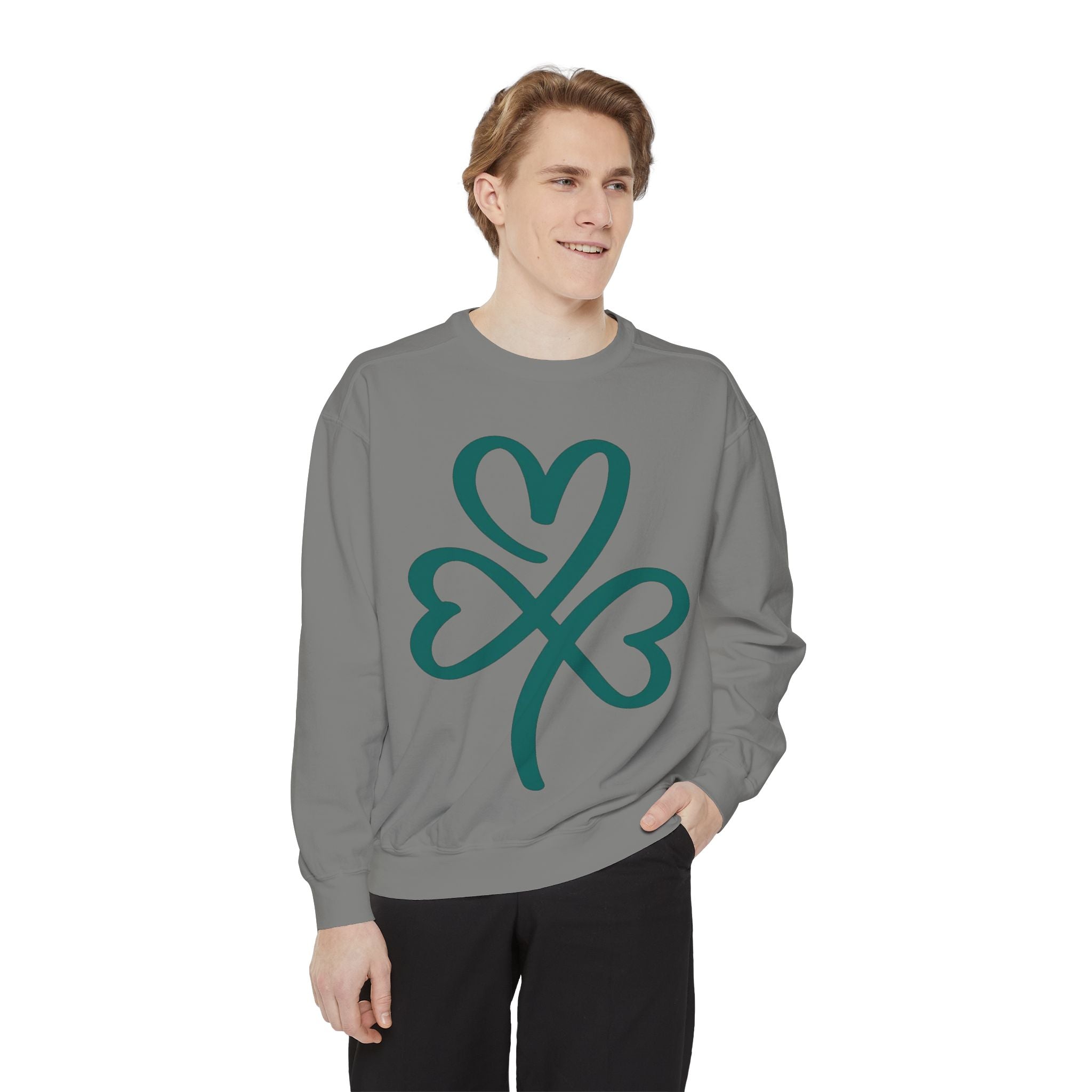 Heart Clover Cotton Sweatshirt
